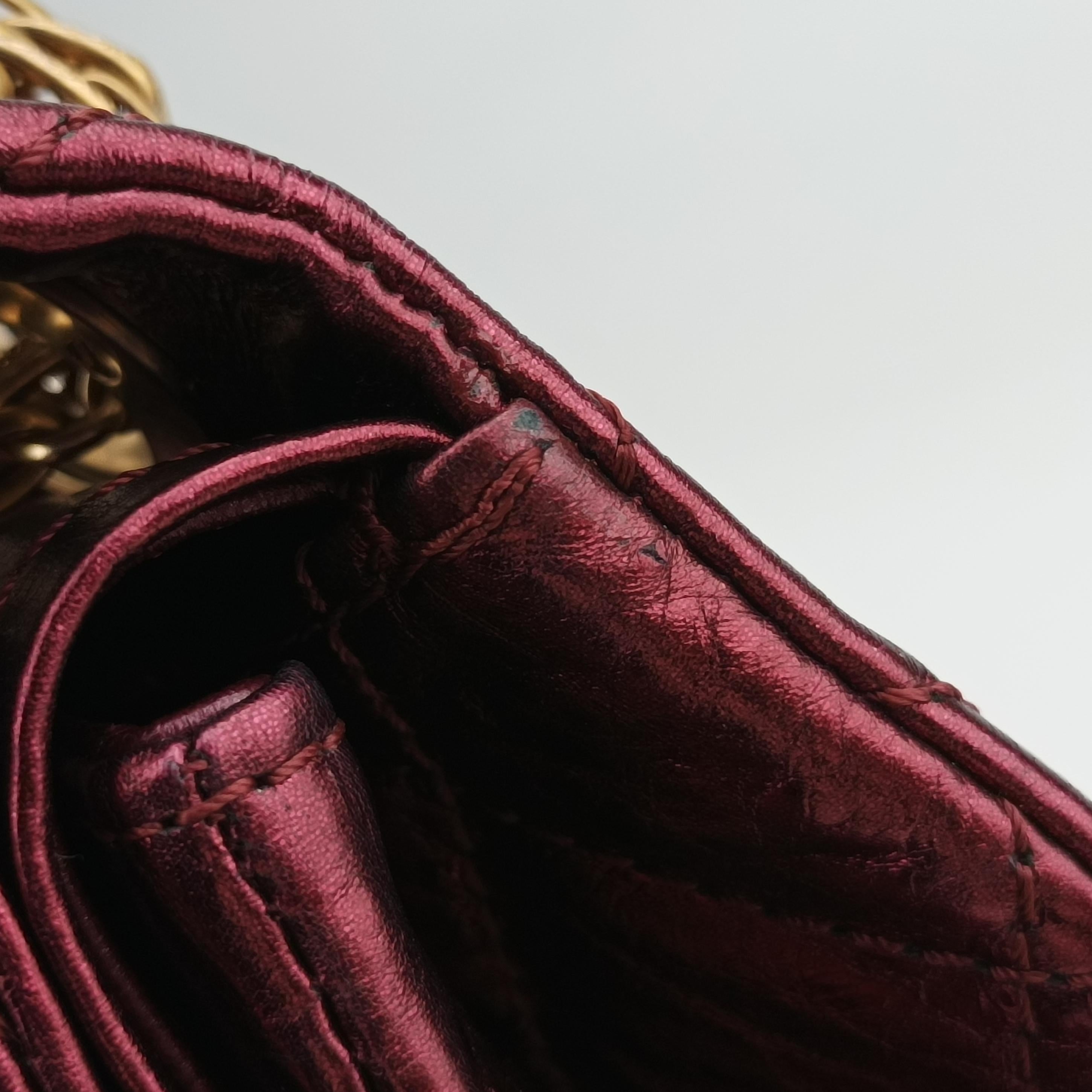 2.55 Matelasse Red Leather A37591 121536762.55 マトラッセ レッド レザー A37591 12153676