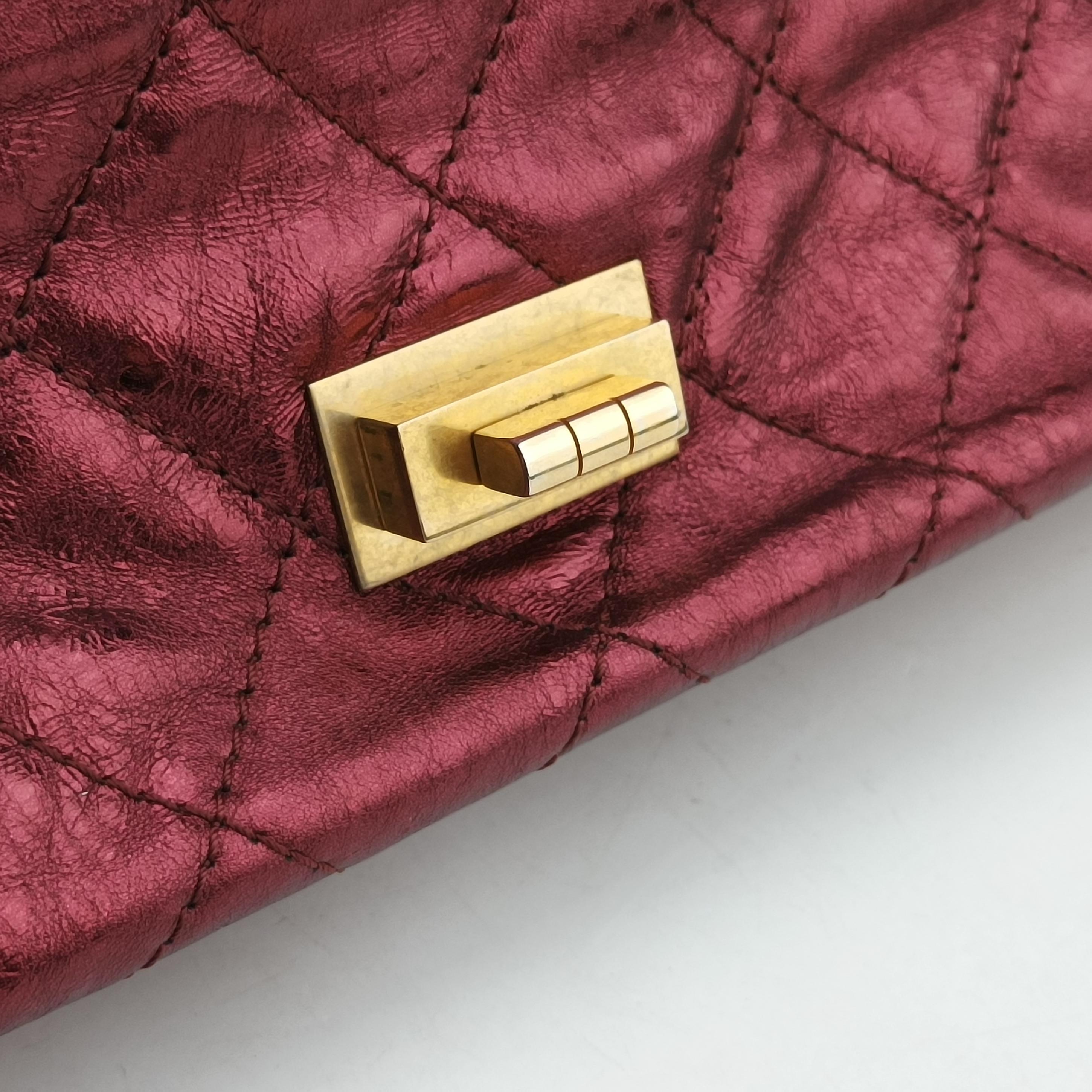 2.55 Matelasse Red Leather A37591 121536762.55 マトラッセ レッド レザー A37591 12153676