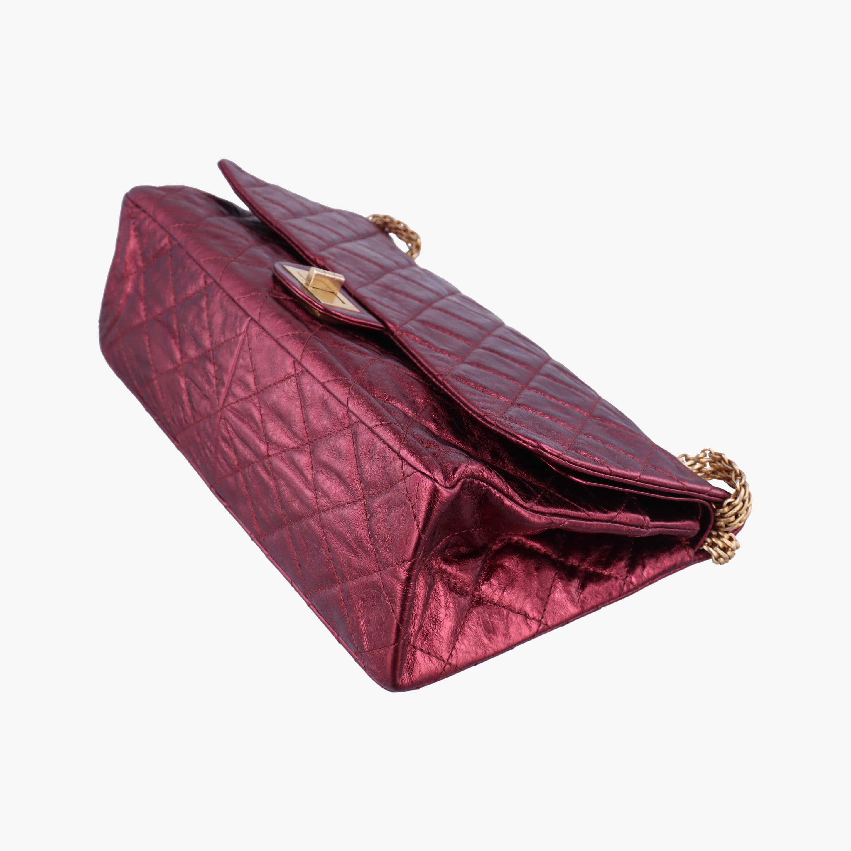 2.55 Matelasse Red Leather A37591 121536762.55 マトラッセ レッド レザー A37591 12153676