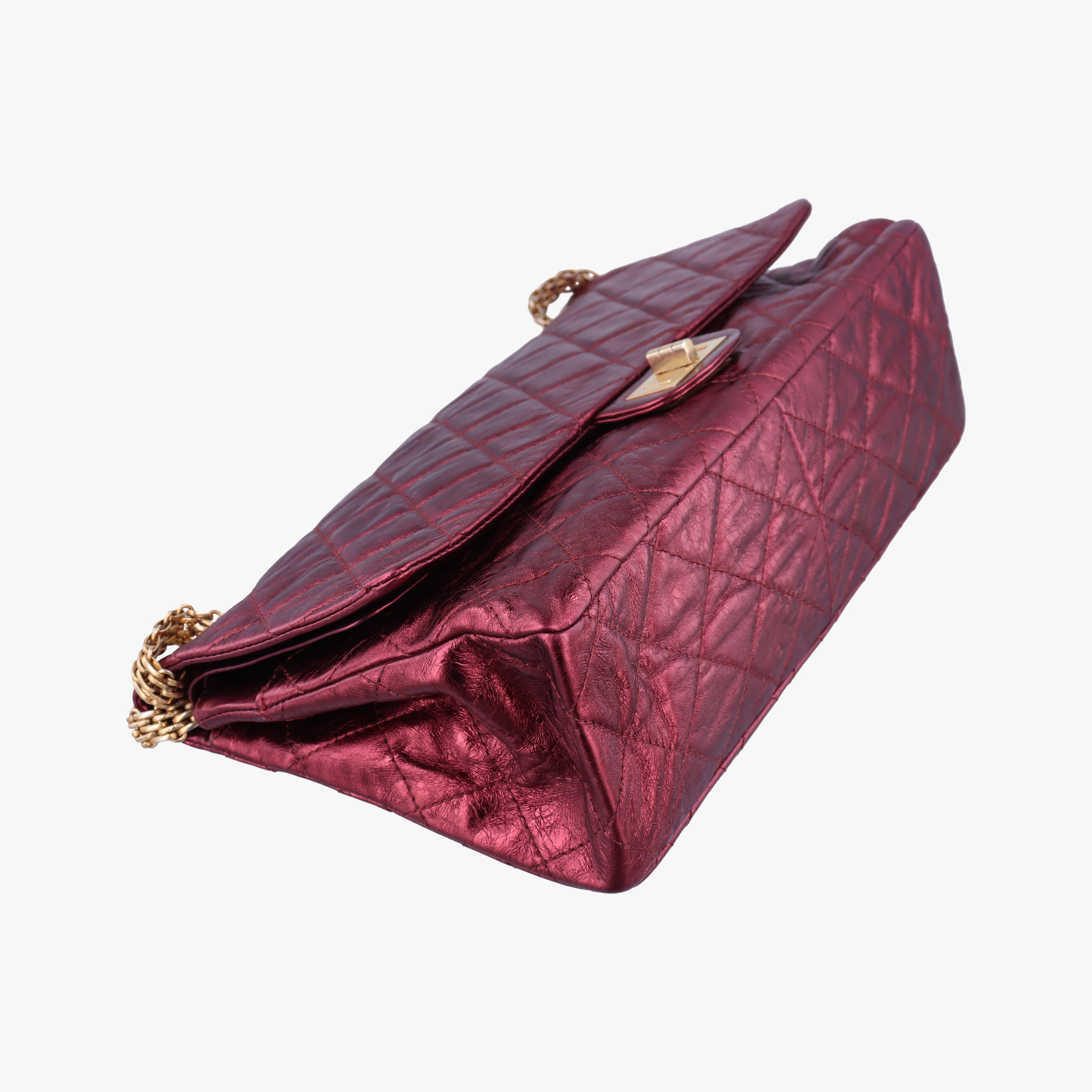 2.55 Matelasse Red Leather A37591 121536762.55 マトラッセ レッド レザー A37591 12153676