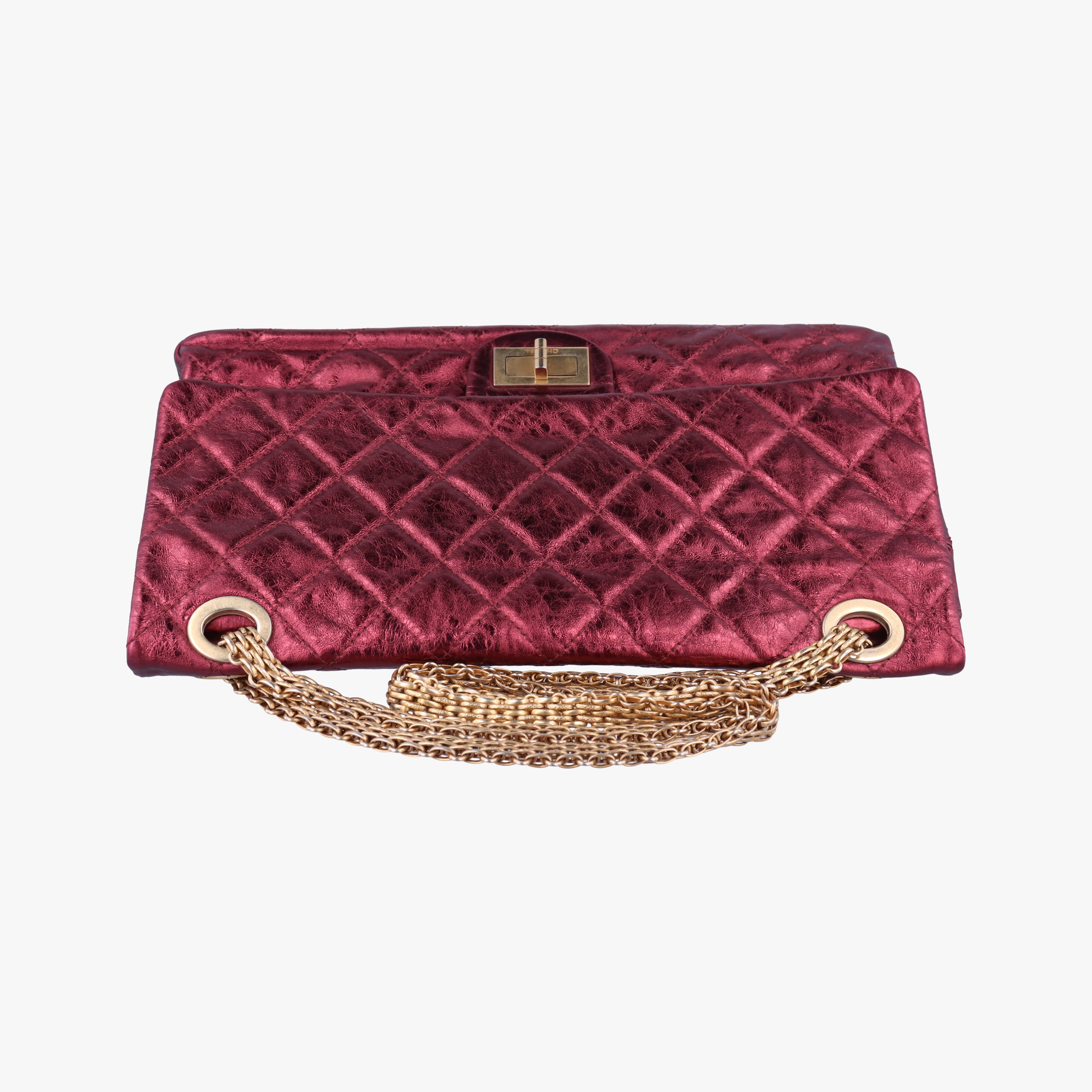 2.55 Matelasse Red Leather A37591 121536762.55 マトラッセ レッド レザー A37591 12153676