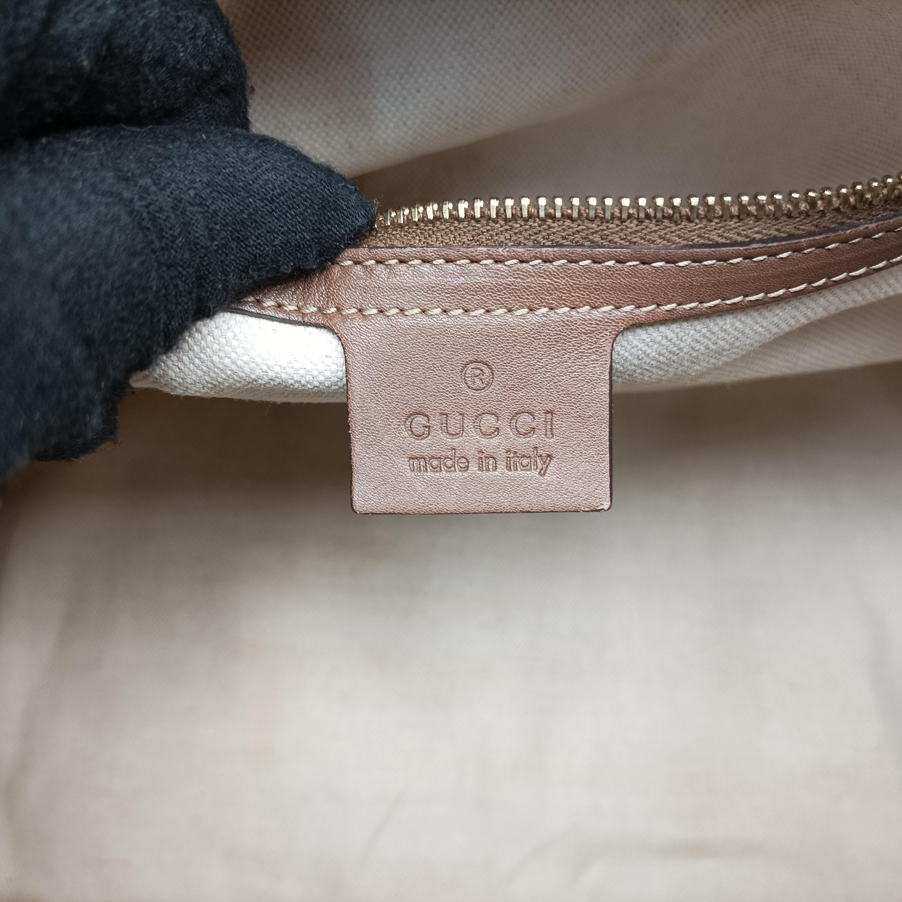 GG Supreme White×brown PVC coated canvas 322231 I015240630GGスプリーム ホワイト×ブラウン PVCコーティングキャンバス 322231 I015240630