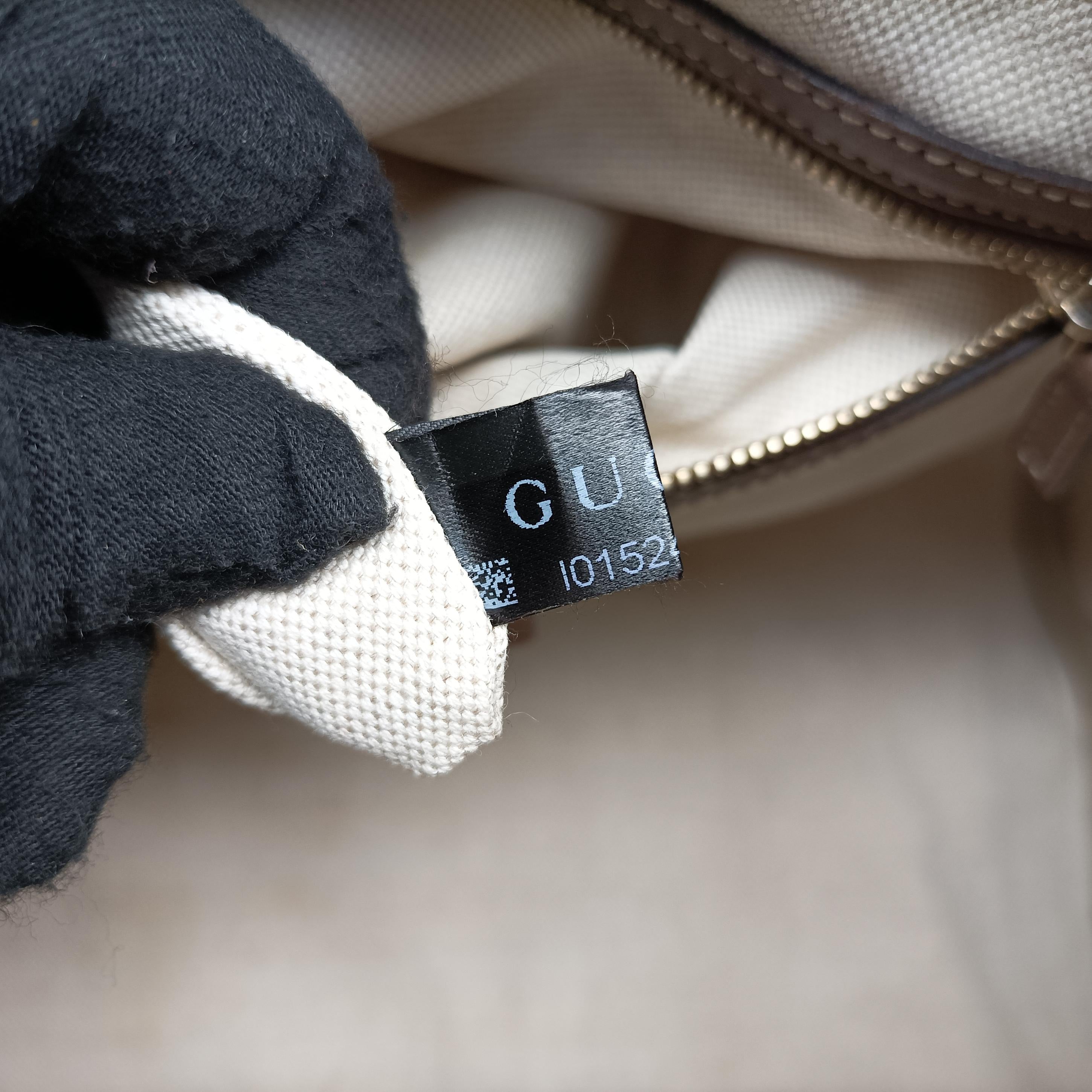 GG Supreme White×brown PVC coated canvas 322231 I015240630GGスプリーム ホワイト×ブラウン PVCコーティングキャンバス 322231 I015240630