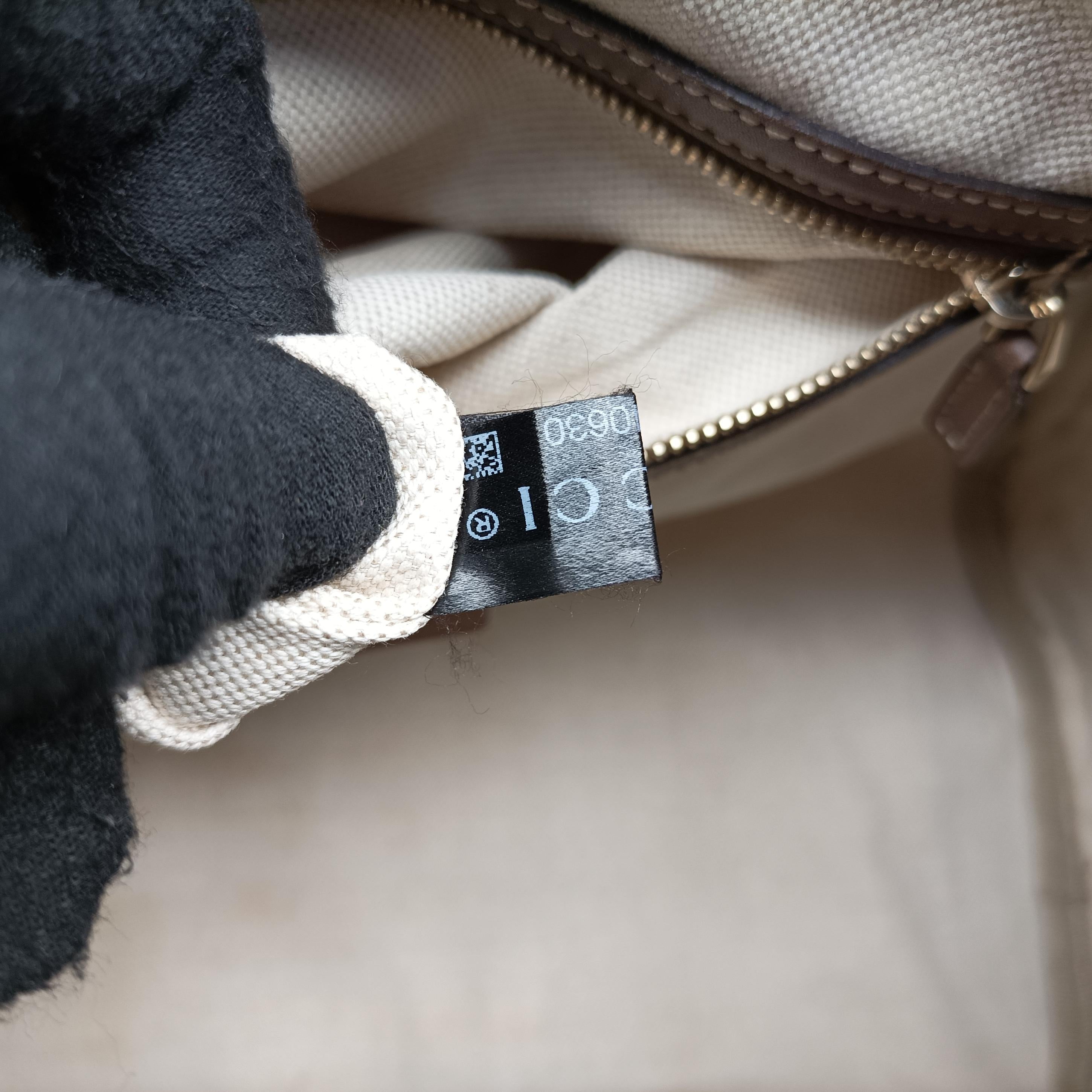 GG Supreme White×brown PVC coated canvas 322231 I015240630GGスプリーム ホワイト×ブラウン PVCコーティングキャンバス 322231 I015240630