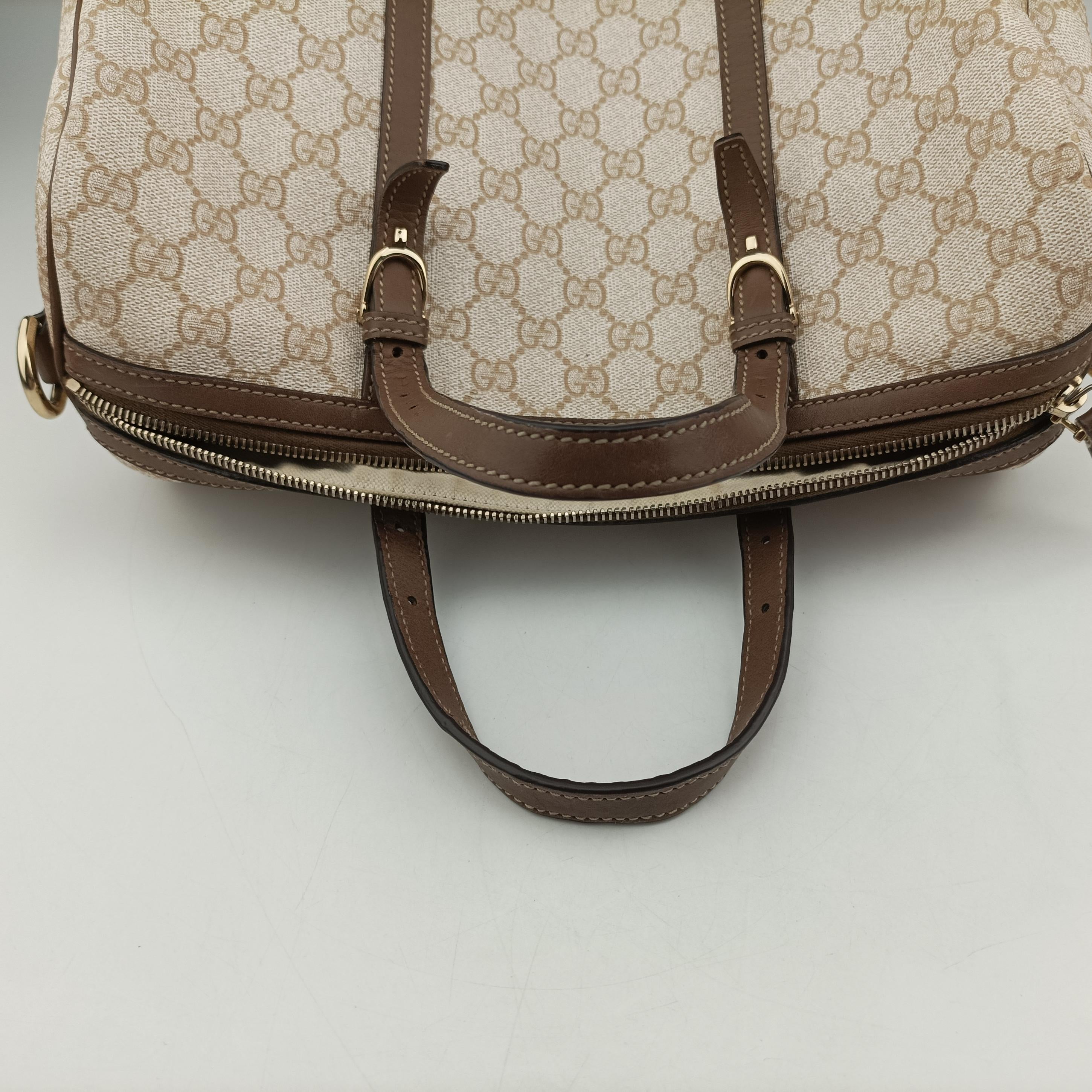 GG Supreme White×brown PVC coated canvas 322231 I015240630GGスプリーム ホワイト×ブラウン PVCコーティングキャンバス 322231 I015240630