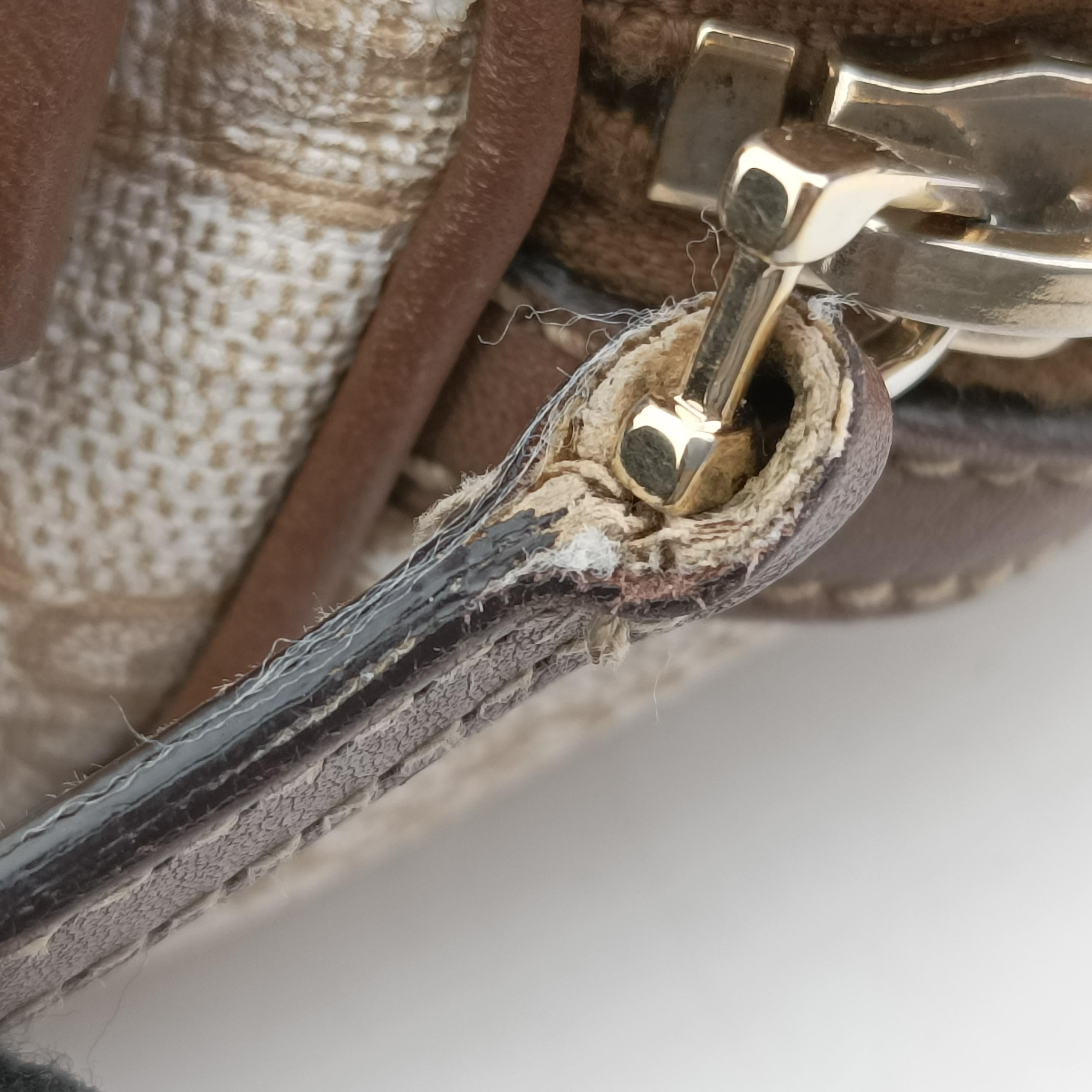 GG Supreme White×brown PVC coated canvas 322231 I015240630GGスプリーム ホワイト×ブラウン PVCコーティングキャンバス 322231 I015240630