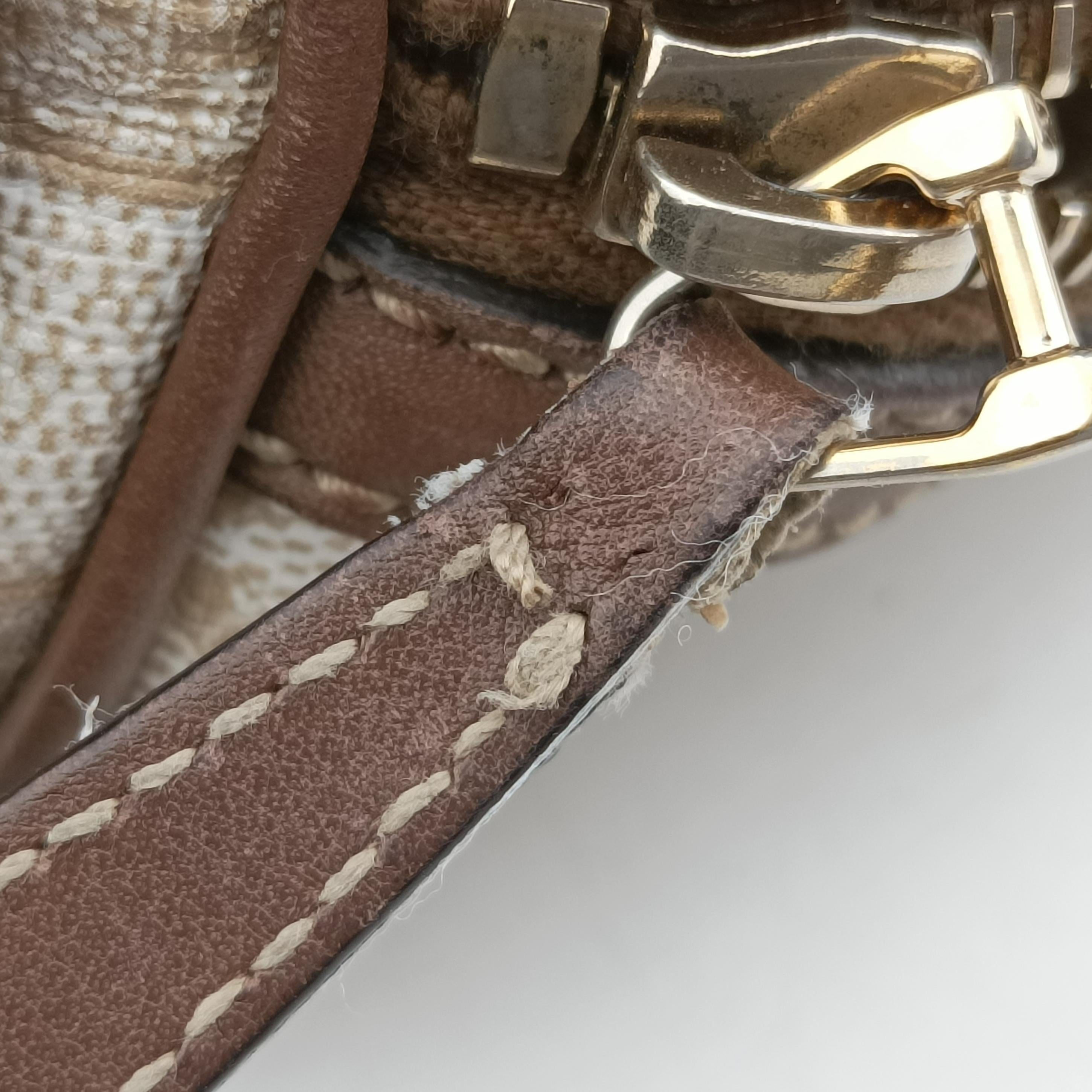 GG Supreme White×brown PVC coated canvas 322231 I015240630GGスプリーム ホワイト×ブラウン PVCコーティングキャンバス 322231 I015240630