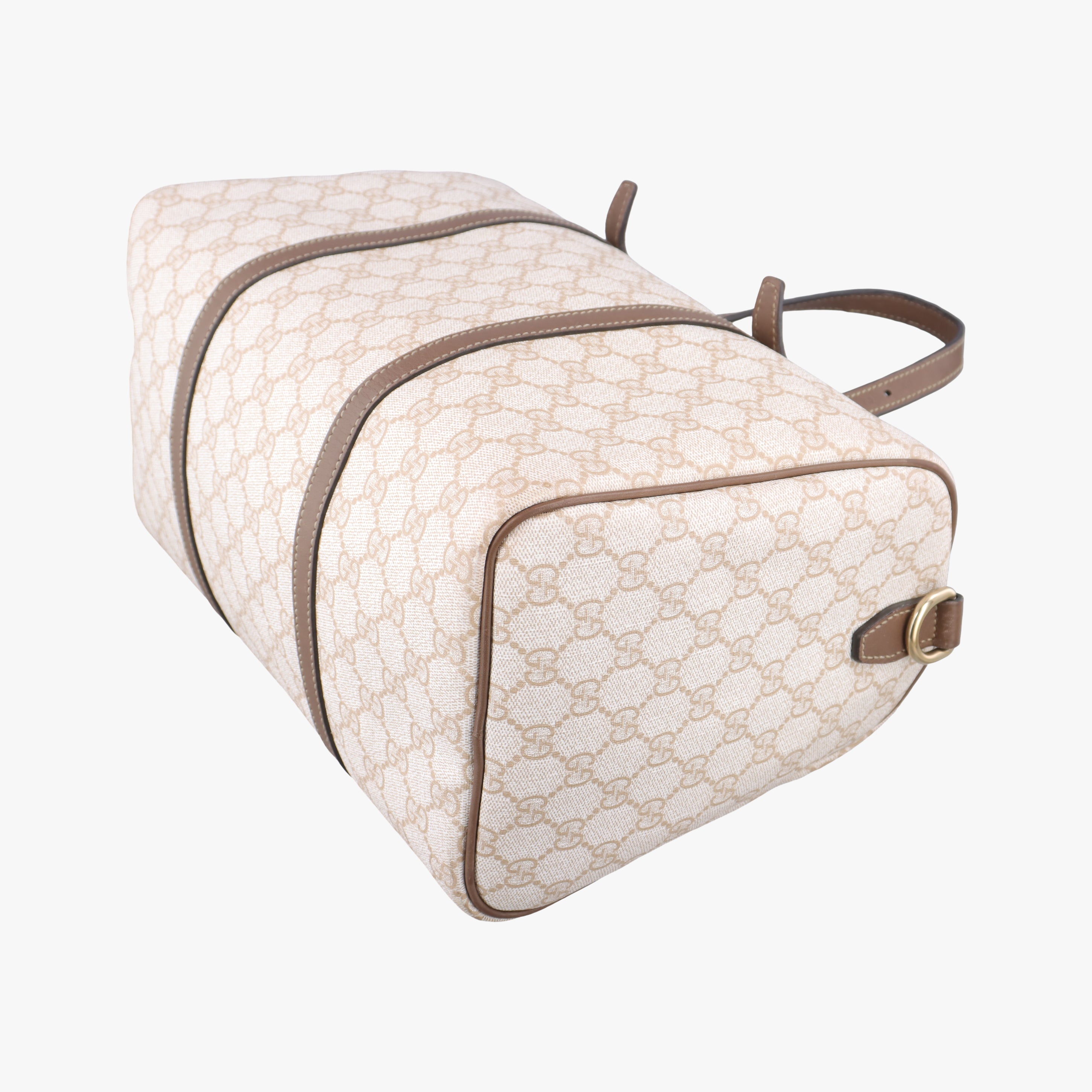 GG Supreme White×brown PVC coated canvas 322231 I015240630GGスプリーム ホワイト×ブラウン PVCコーティングキャンバス 322231 I015240630