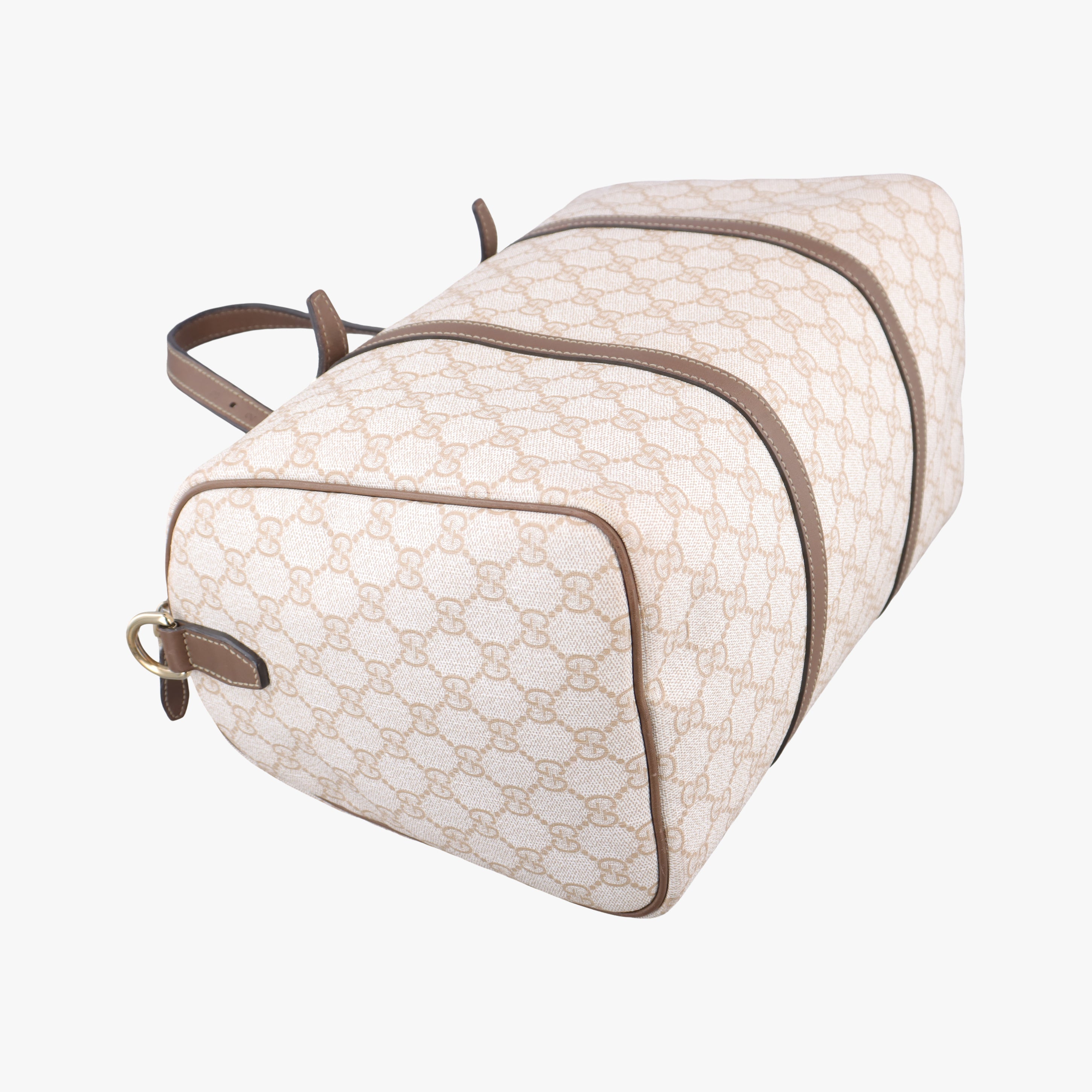 GG Supreme White×brown PVC coated canvas 322231 I015240630GGスプリーム ホワイト×ブラウン PVCコーティングキャンバス 322231 I015240630