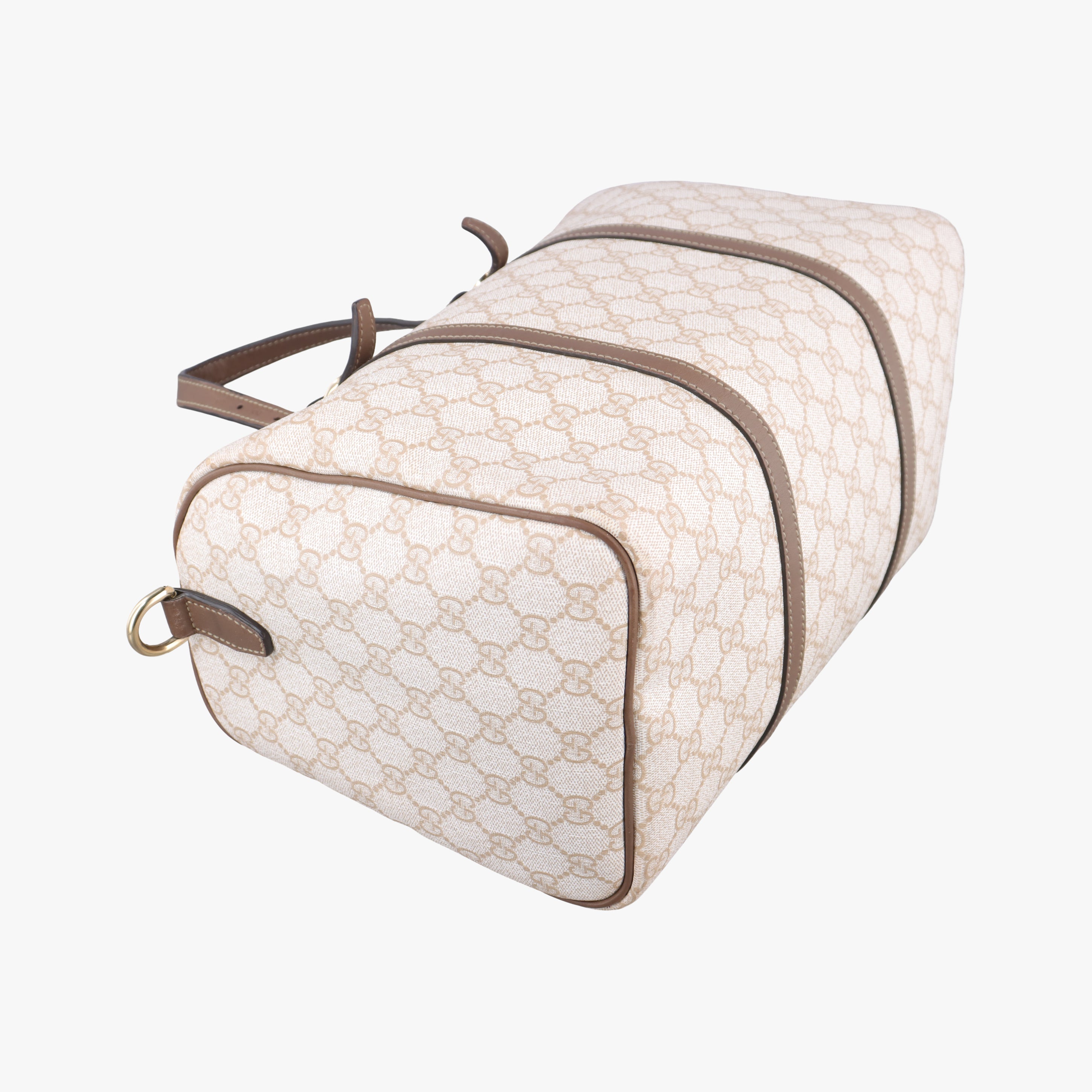 GG Supreme White×brown PVC coated canvas 322231 I015240630GGスプリーム ホワイト×ブラウン PVCコーティングキャンバス 322231 I015240630