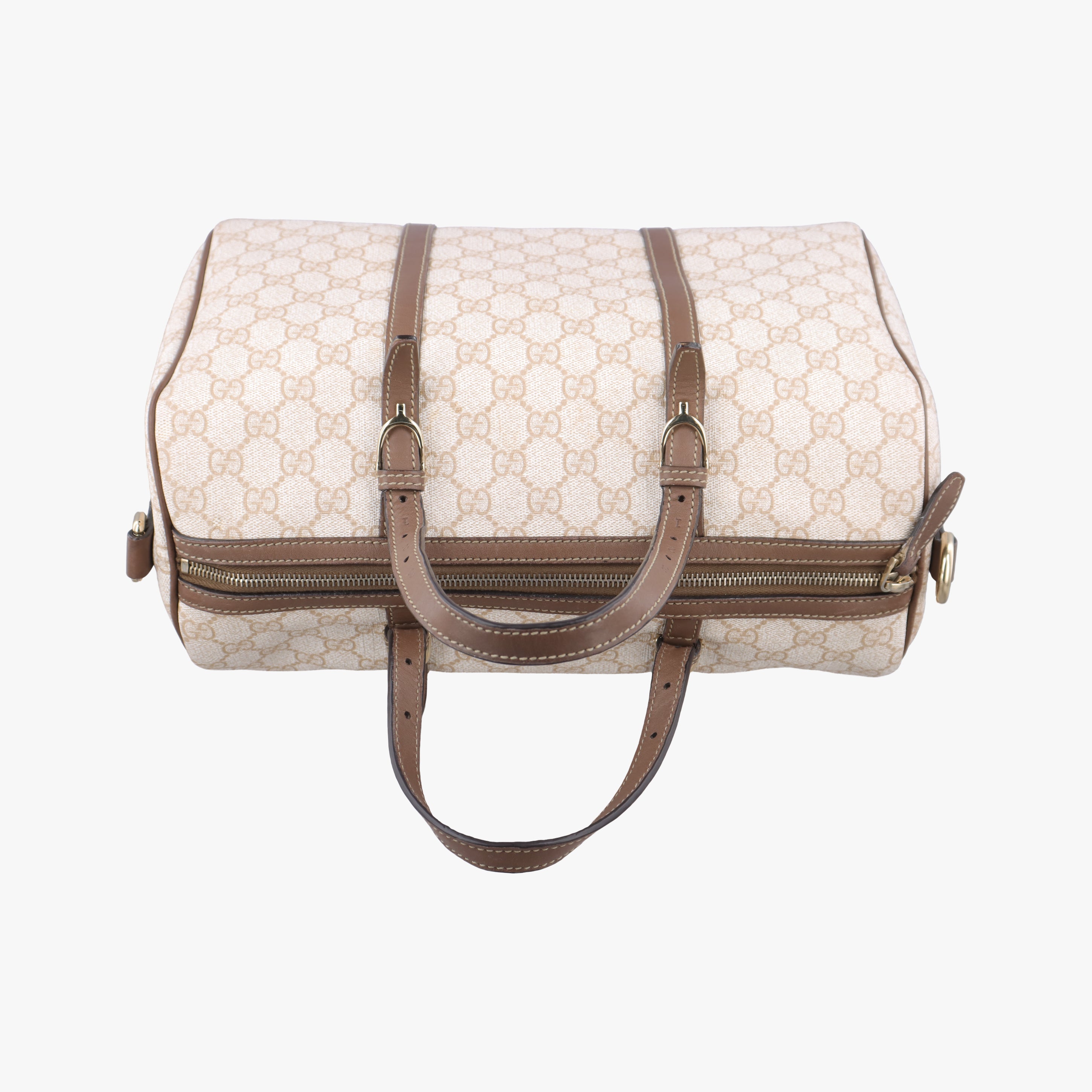 GG Supreme White×brown PVC coated canvas 322231 I015240630GGスプリーム ホワイト×ブラウン PVCコーティングキャンバス 322231 I015240630