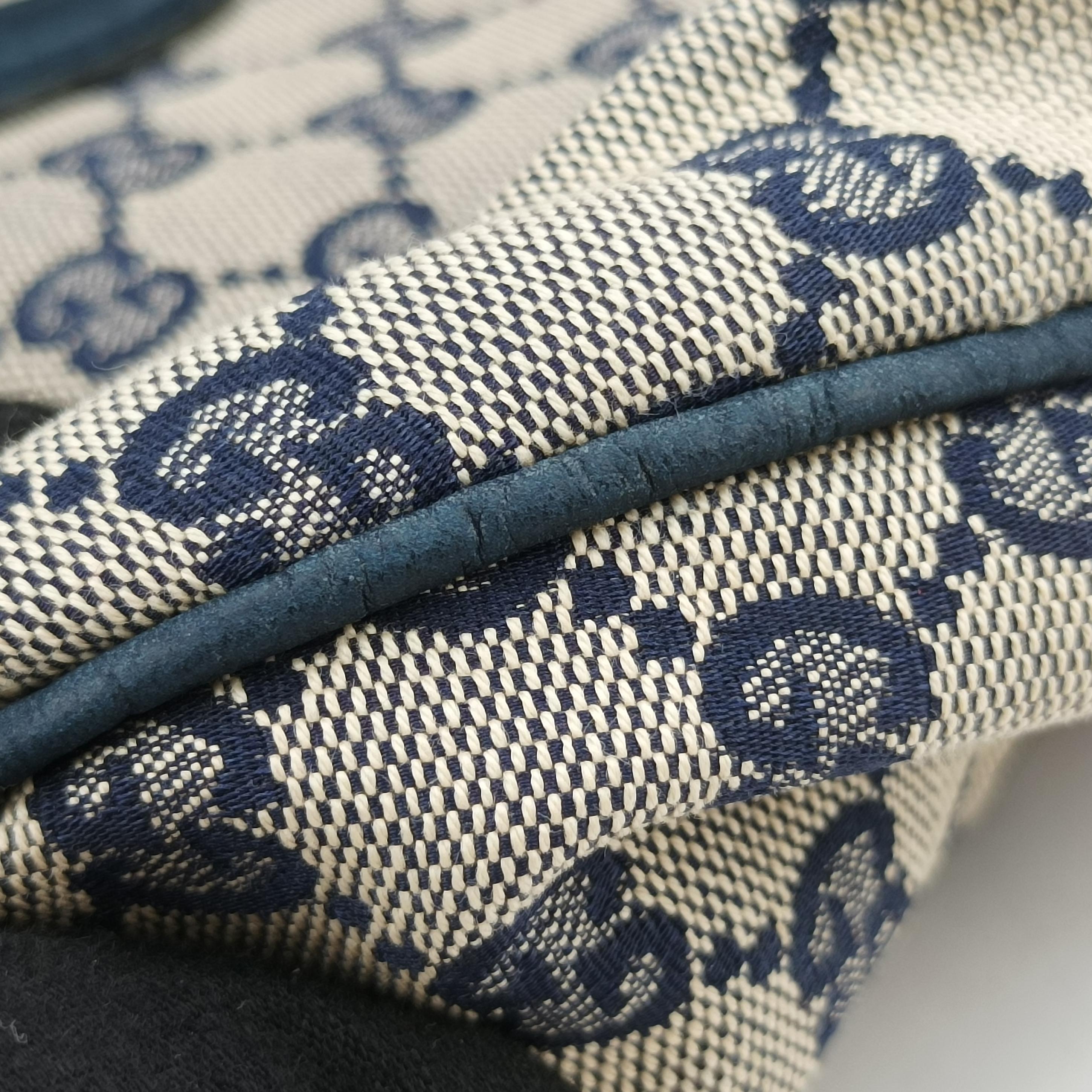 Jackie Flora Hobo Beige x Navy x Red x Black Canvas×leather 277520 E012969606ニュージャッキー ベージュ×ネイビー×レッド×ブラック キャンバス ×レザー 277520 E012969606