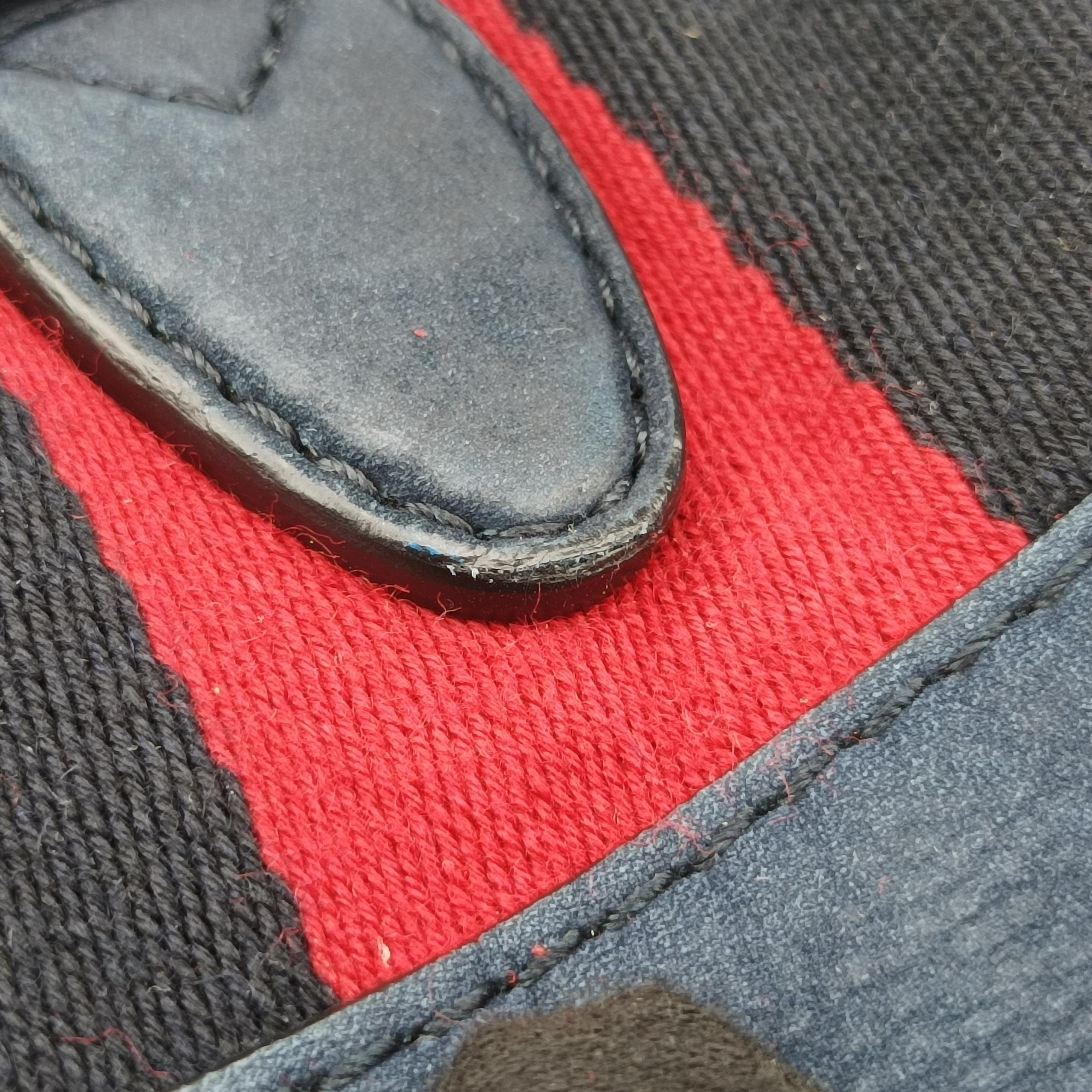 Jackie Flora Hobo Beige x Navy x Red x Black Canvas×leather 277520 E012969606ニュージャッキー ベージュ×ネイビー×レッド×ブラック キャンバス ×レザー 277520 E012969606