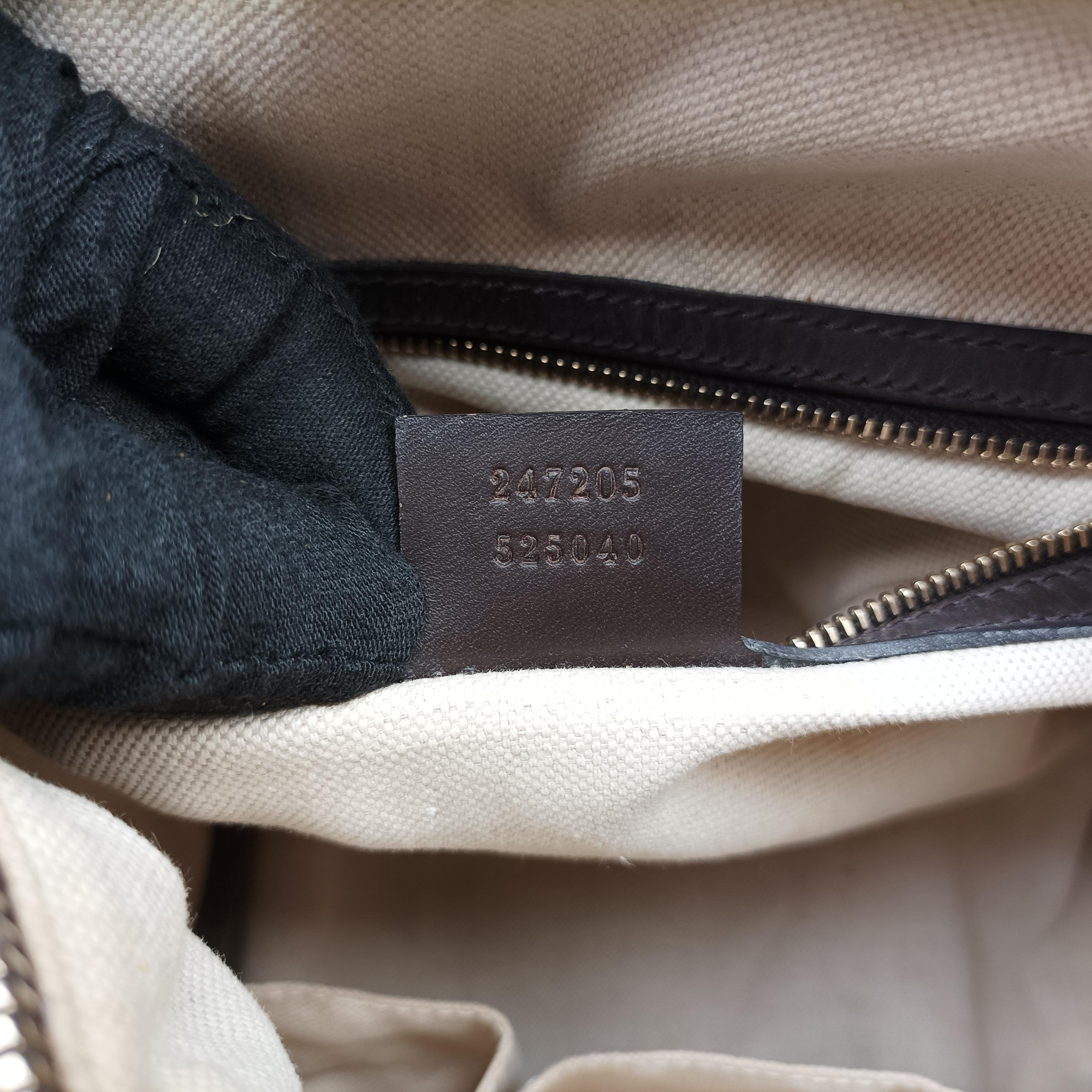 Sherry Line Beige×green×red canvas×leather 247205 C017070005シェリーライン ベージュ×グリーン×レッド キャンバス×レザー 247205 C017070005