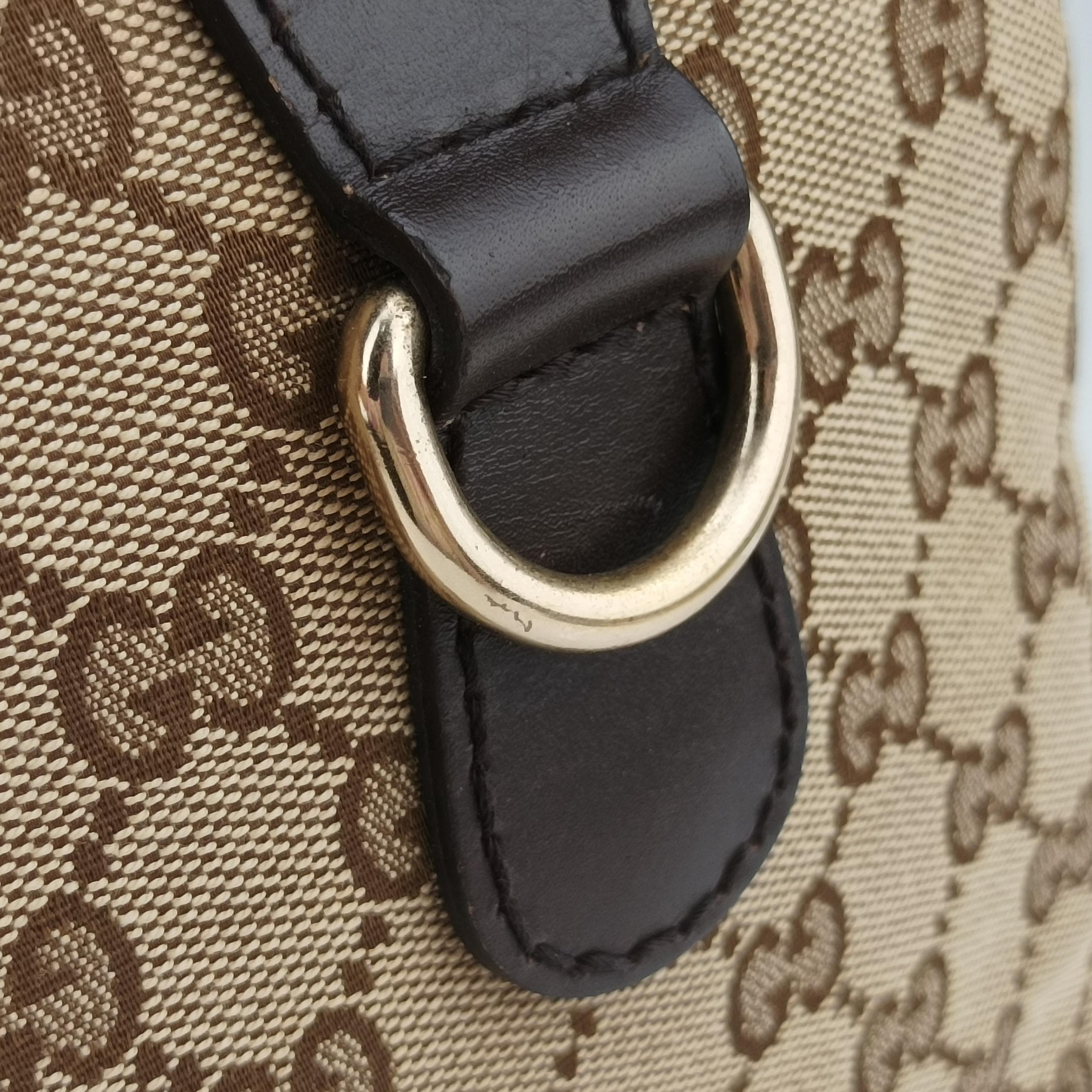 Sherry Line Beige×green×red canvas×leather 247205 C017070005シェリーライン ベージュ×グリーン×レッド キャンバス×レザー 247205 C017070005