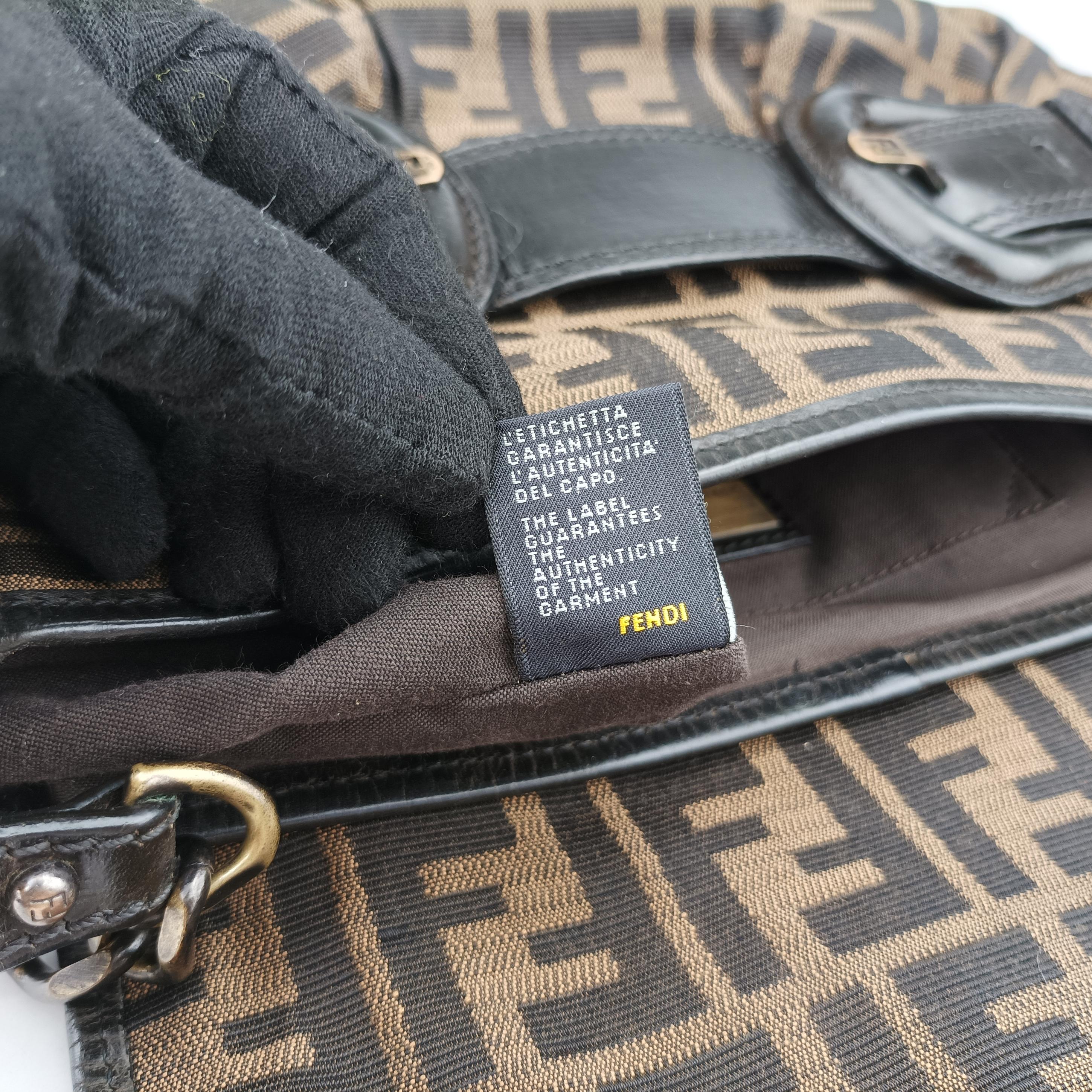 Fendi Zucca Brown canvas×leather 8BS551 2370-8BS551-MTG-069フェンディ ズッカ ブラウン キャンバス×レザー 8BS551 2370-8BS551-MTG-069