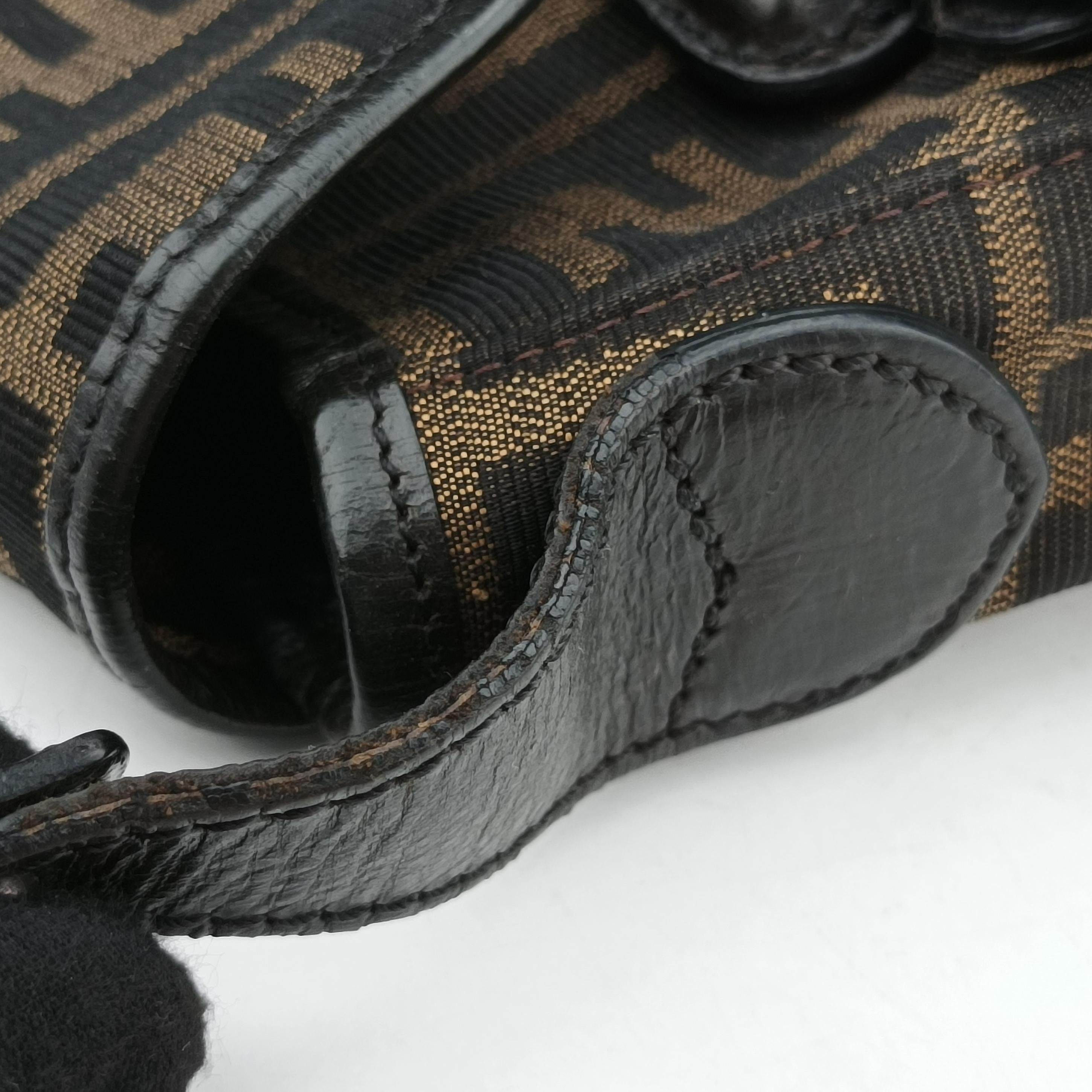 Fendi Zucca Brown canvas×leather 8BS551 2370-8BS551-MTG-069フェンディ ズッカ ブラウン キャンバス×レザー 8BS551 2370-8BS551-MTG-069