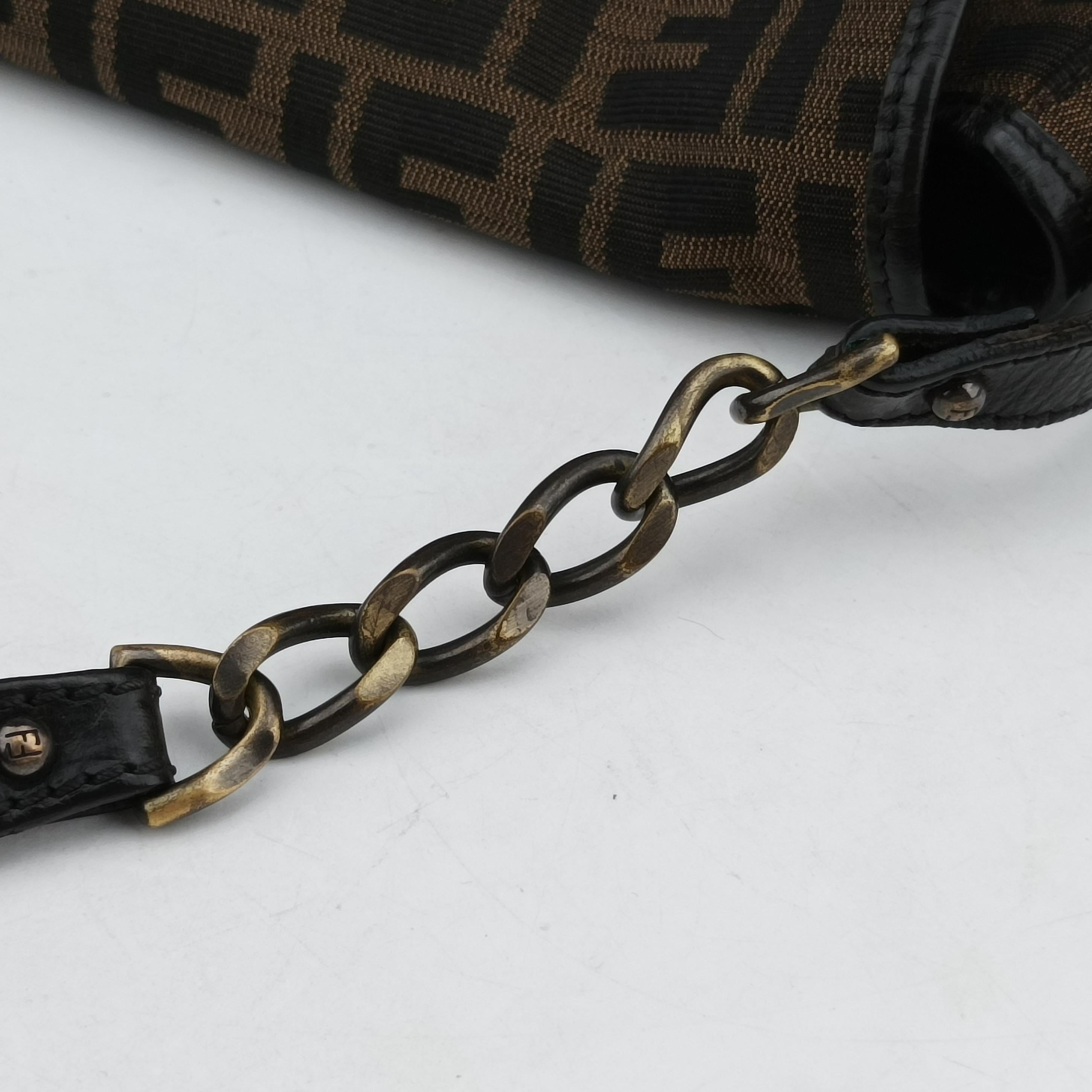 Fendi Zucca Brown canvas×leather 8BS551 2370-8BS551-MTG-069フェンディ ズッカ ブラウン キャンバス×レザー 8BS551 2370-8BS551-MTG-069