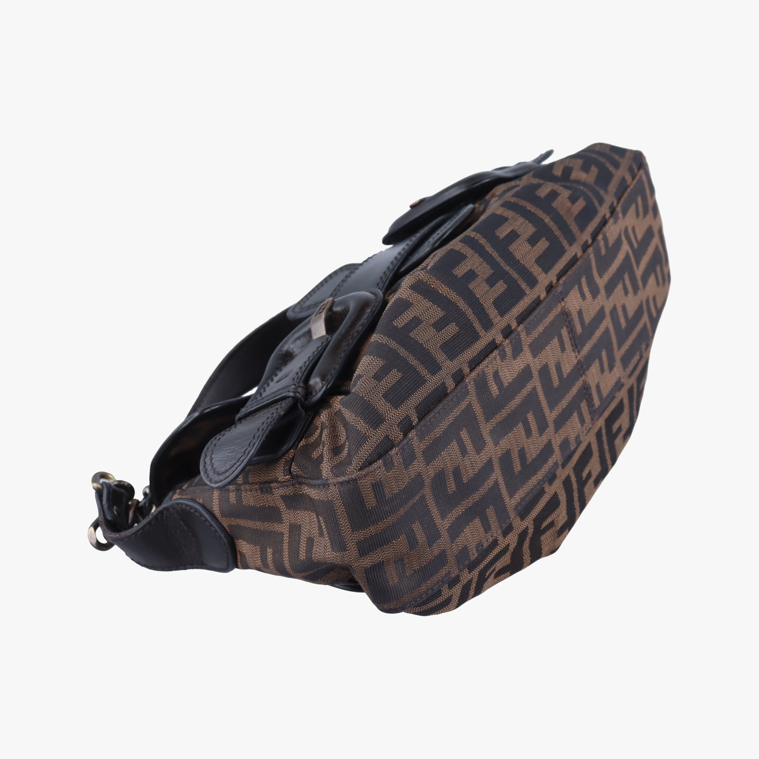 Fendi Zucca Brown canvas×leather 8BS551 2370-8BS551-MTG-069フェンディ ズッカ ブラウン キャンバス×レザー 8BS551 2370-8BS551-MTG-069