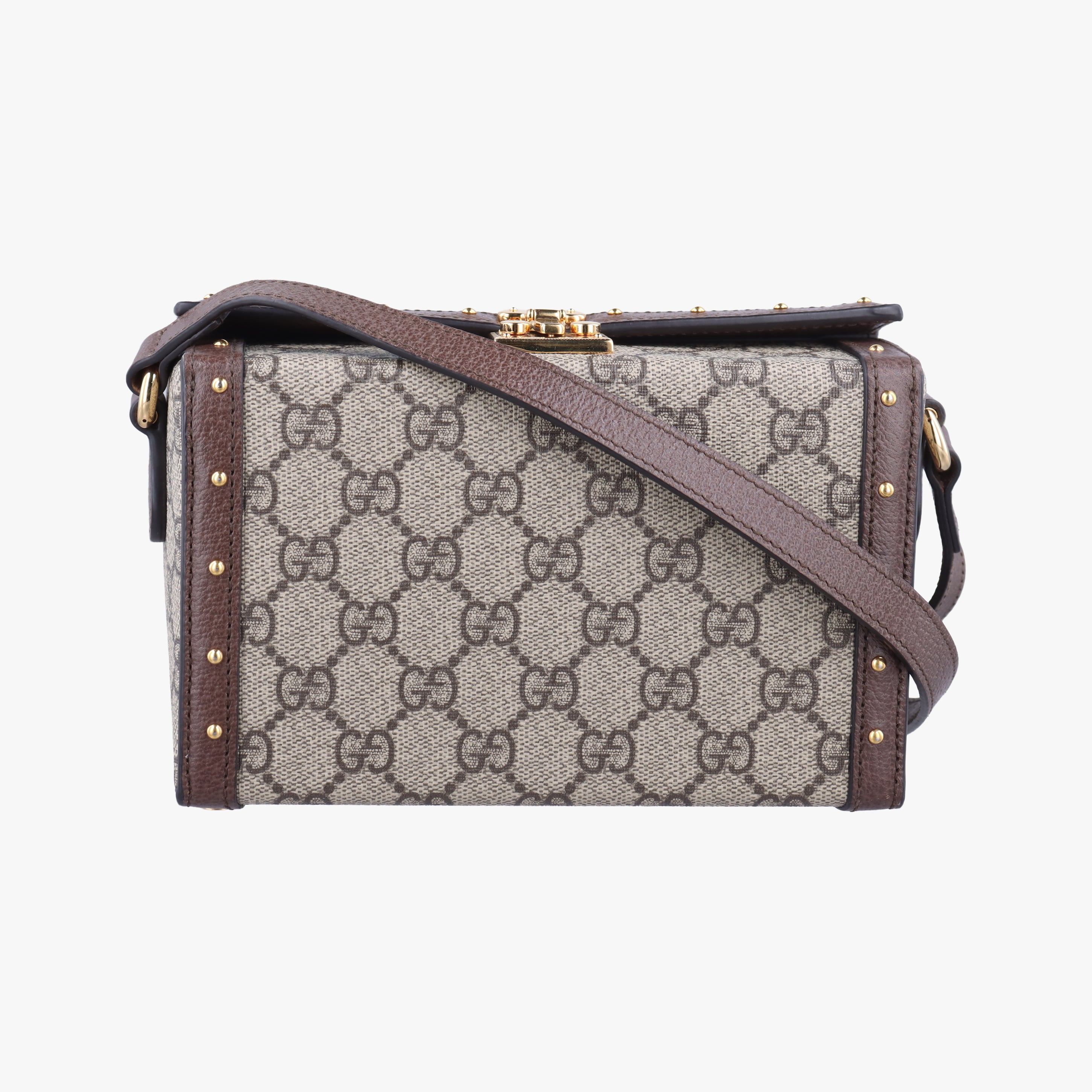 GG Supreme Mini Brown PVC coated canvas 678460 678460.496334GGスプリームミニ ブラウン PVCコーティングキャンバス 678460 678460.496334