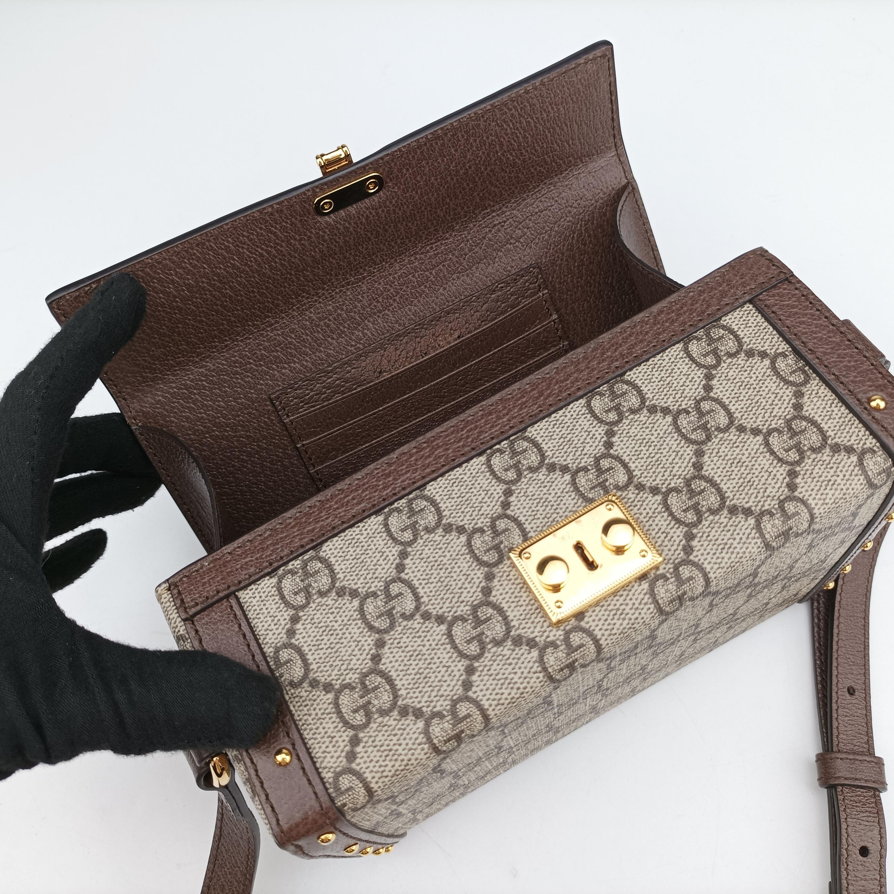 GG Supreme Mini Brown PVC coated canvas 678460 678460.496334GGスプリームミニ ブラウン PVCコーティングキャンバス 678460 678460.496334