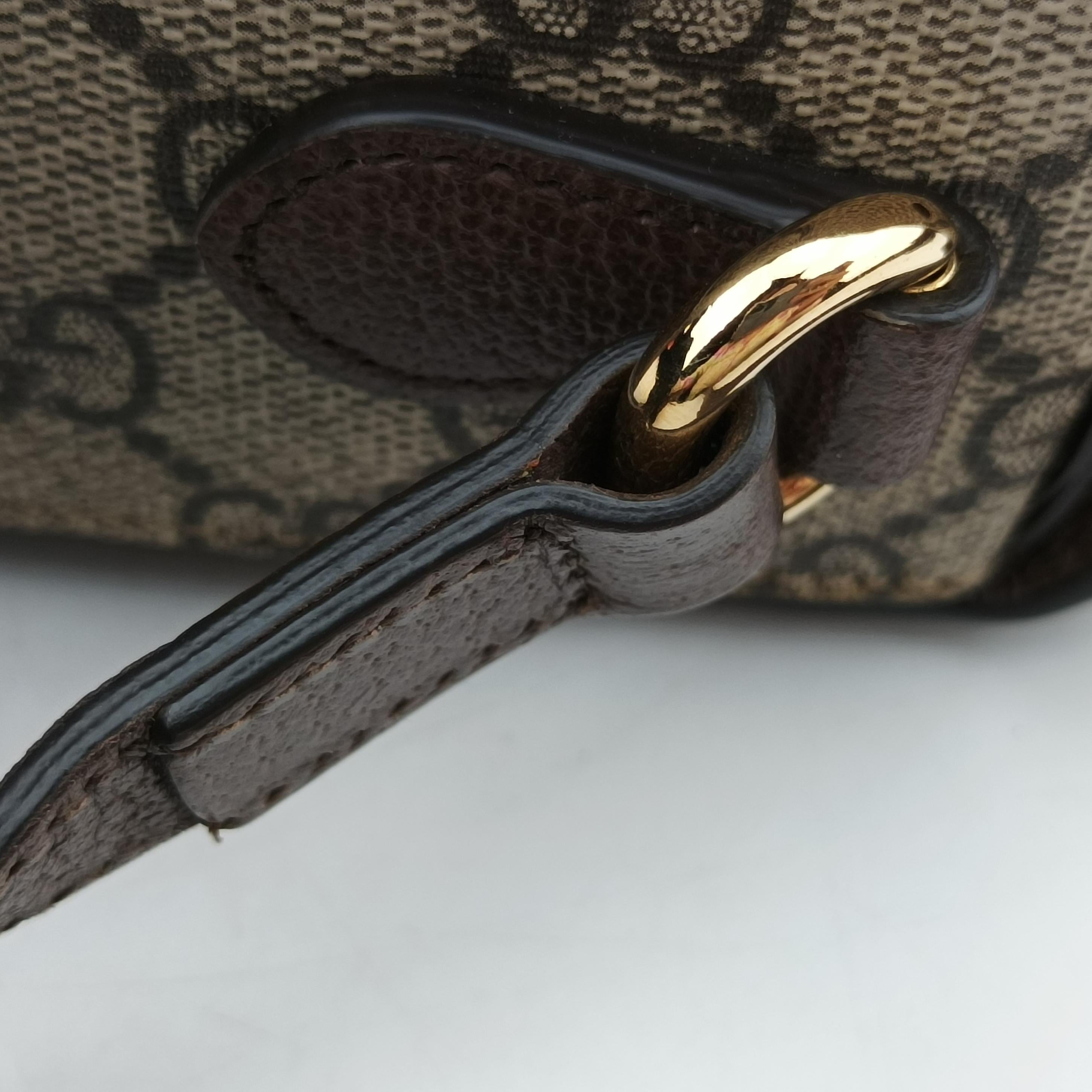 GG Supreme Mini Brown PVC coated canvas 678460 678460.496334GGスプリームミニ ブラウン PVCコーティングキャンバス 678460 678460.496334