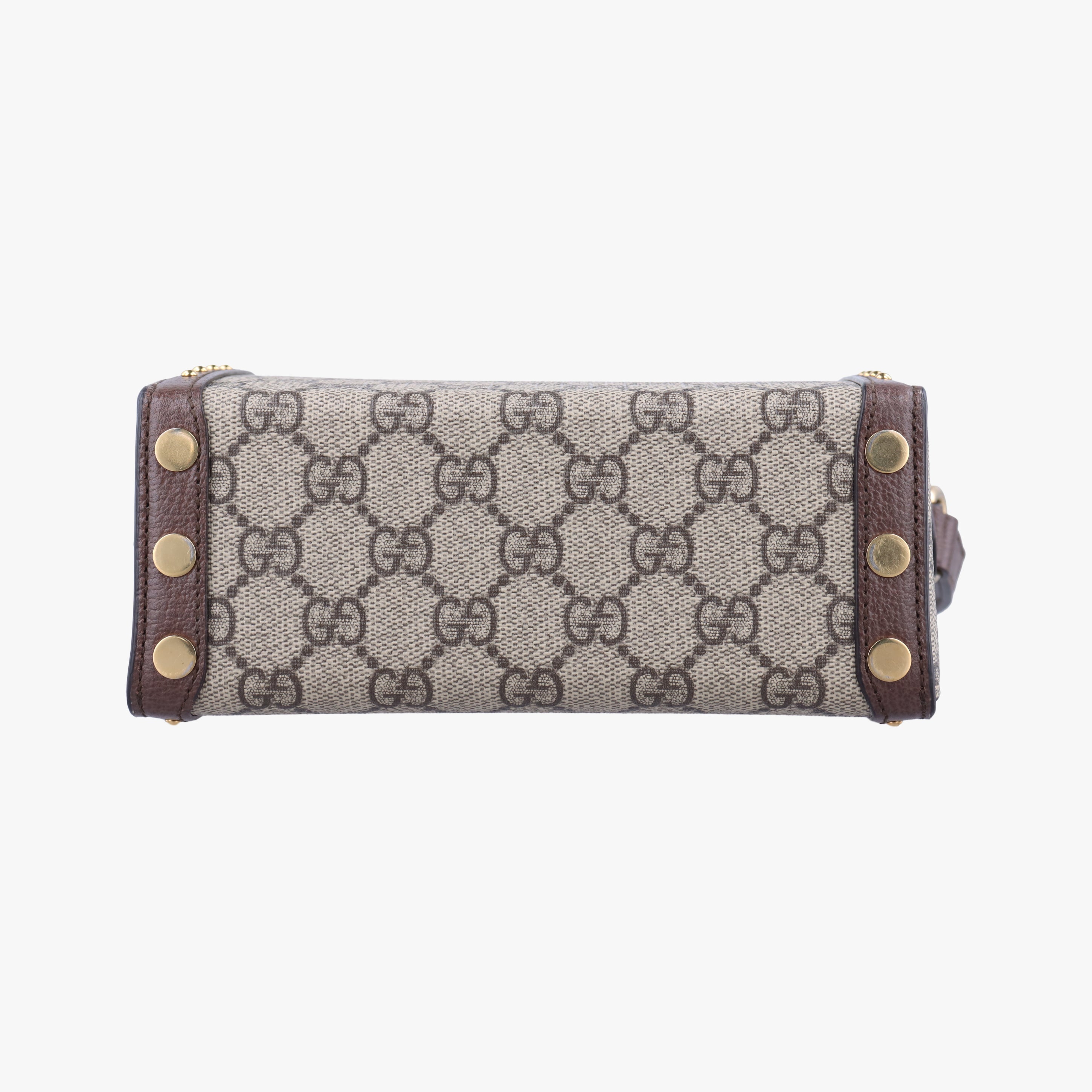 GG Supreme Mini Brown PVC coated canvas 678460 678460.496334GGスプリームミニ ブラウン PVCコーティングキャンバス 678460 678460.496334