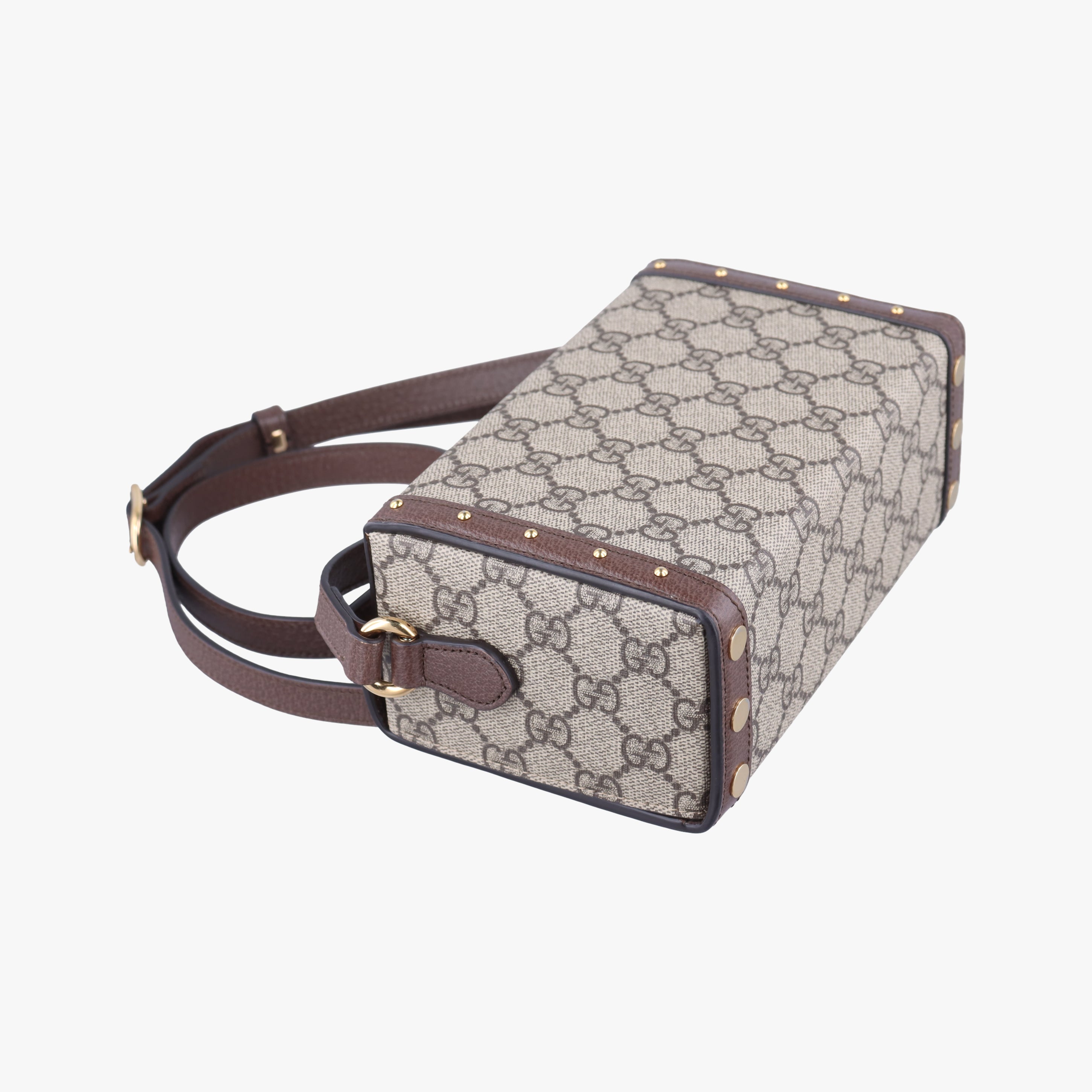 GG Supreme Mini Brown PVC coated canvas 678460 678460.496334GGスプリームミニ ブラウン PVCコーティングキャンバス 678460 678460.496334