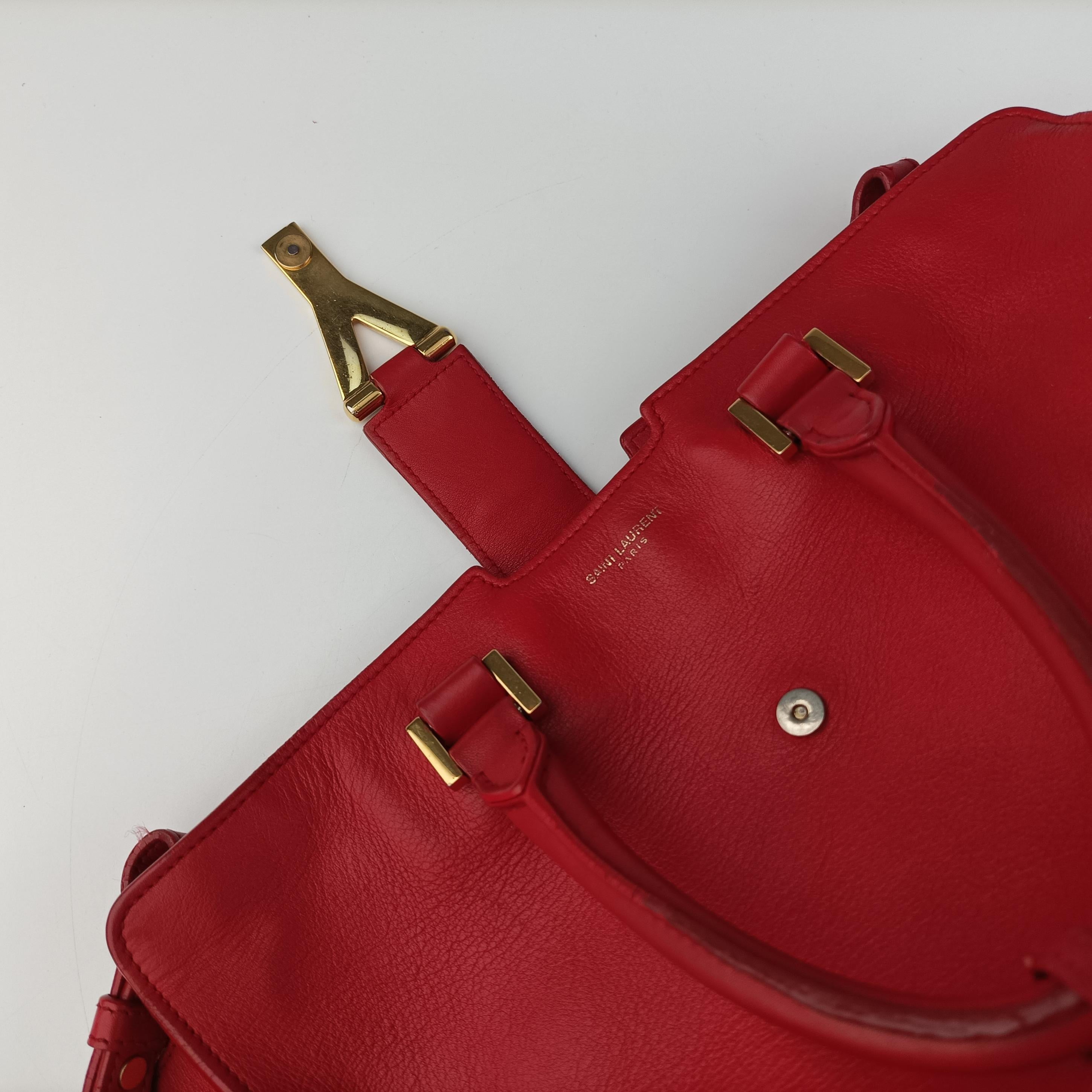 Y Ligne Petit Cabas Red Leather 311210 311210.001998Yライン プチカバス レッド レザー 311210 311210.001998