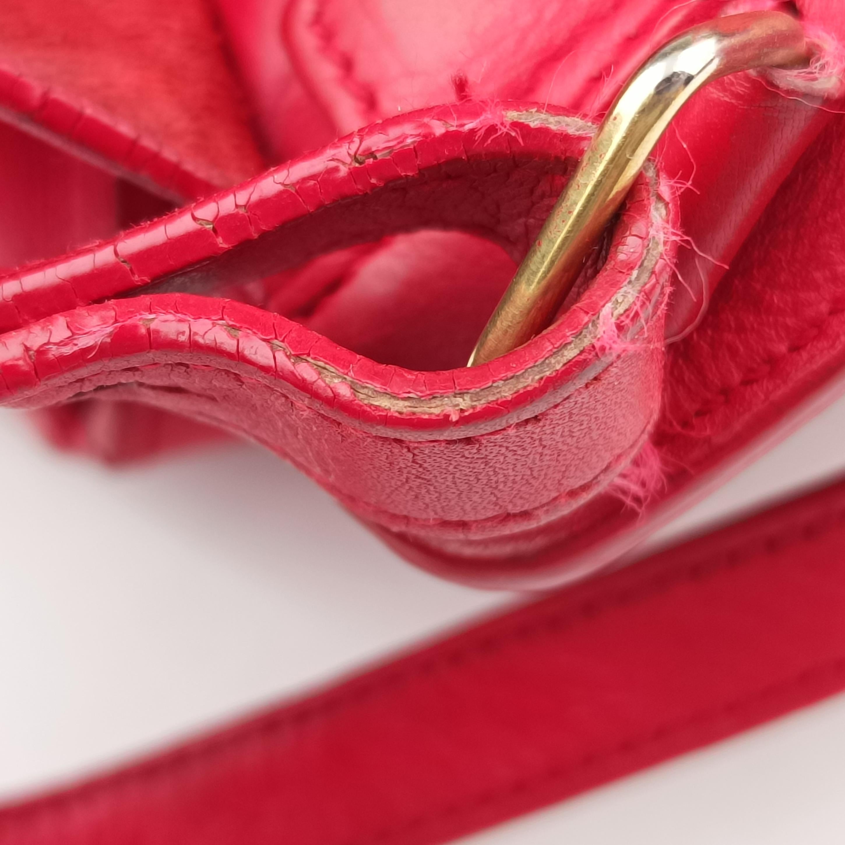 Y Ligne Petit Cabas Red Leather 311210 311210.001998Yライン プチカバス レッド レザー 311210 311210.001998