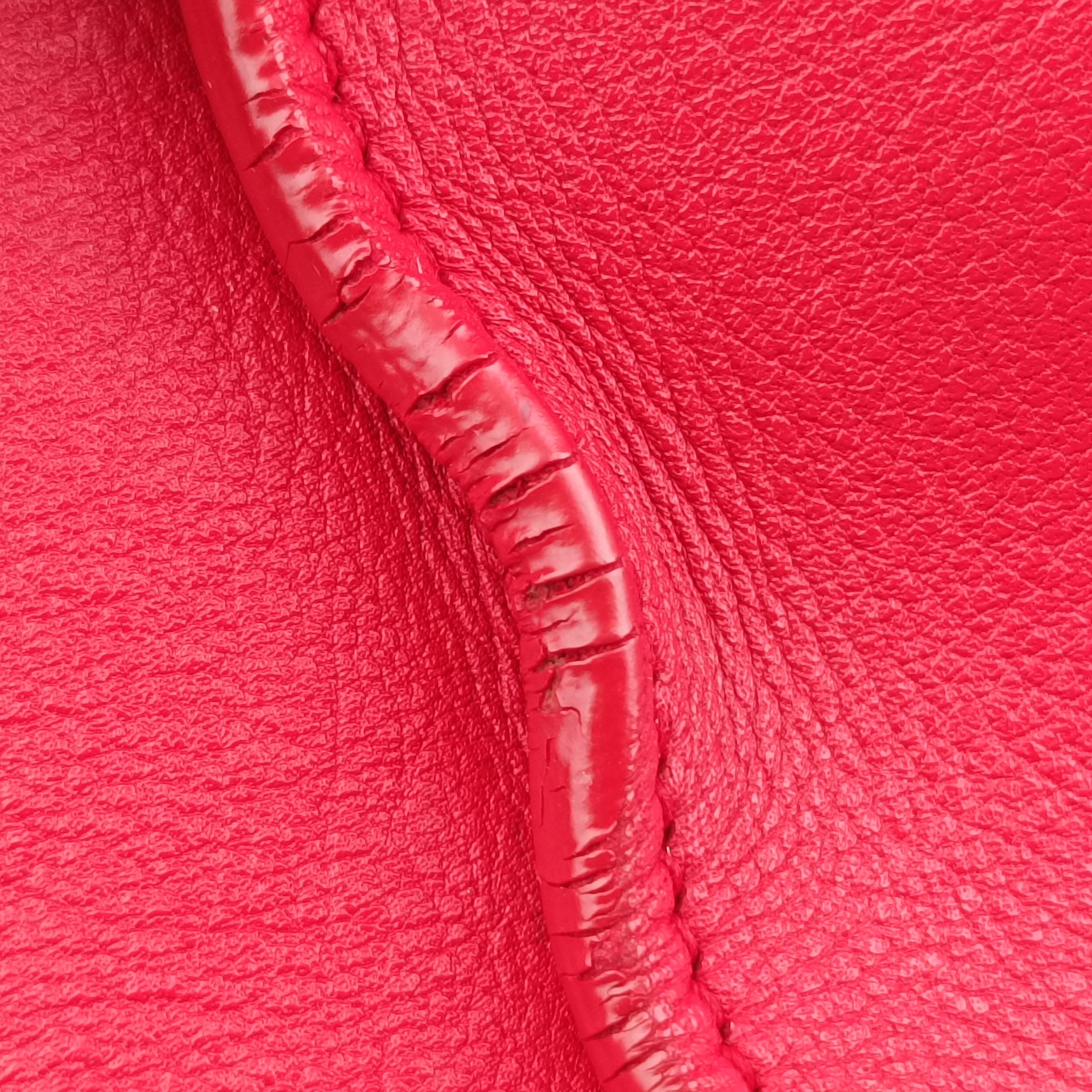 Y Ligne Petit Cabas Red Leather 311210 311210.001998Yライン プチカバス レッド レザー 311210 311210.001998