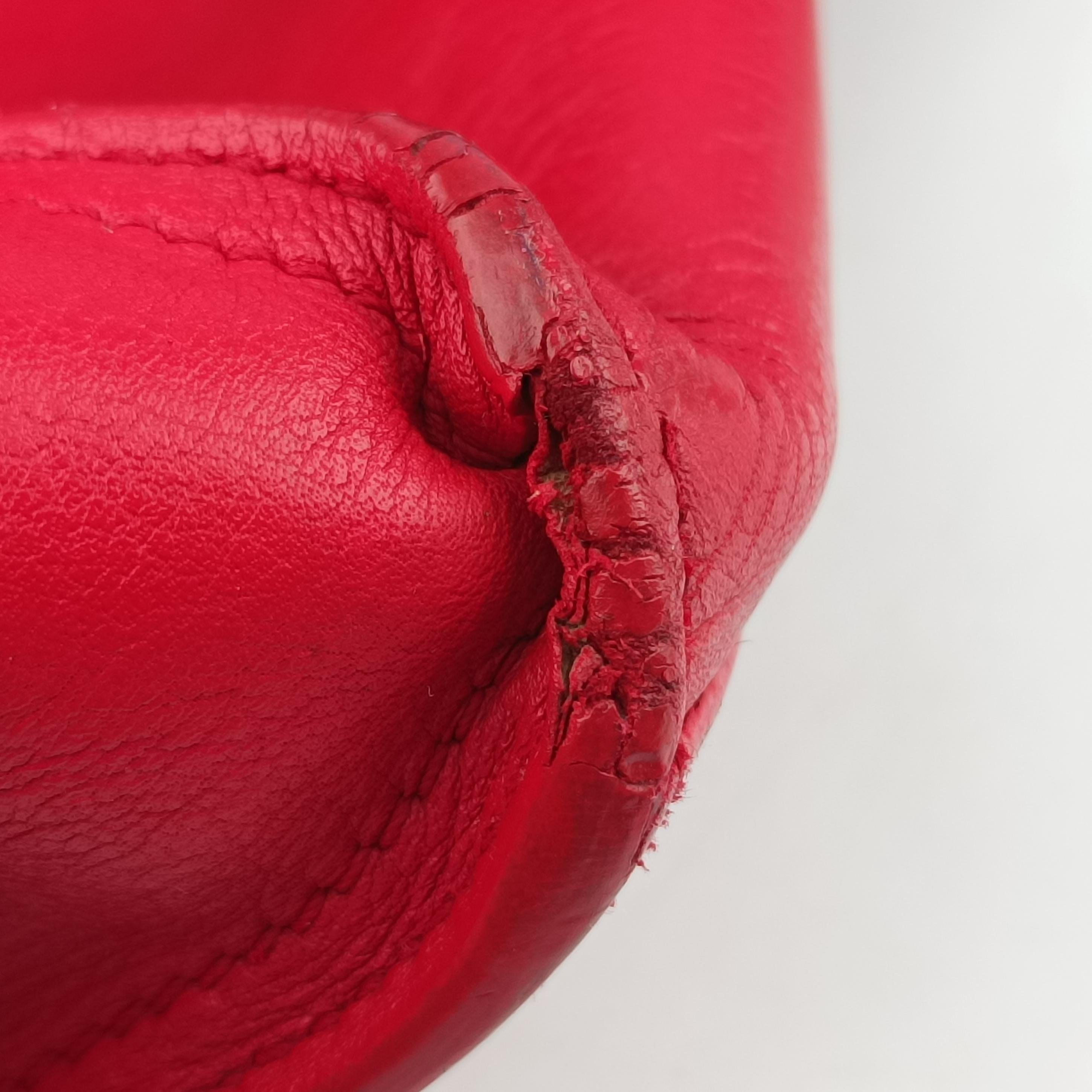 Y Ligne Petit Cabas Red Leather 311210 311210.001998Yライン プチカバス レッド レザー 311210 311210.001998