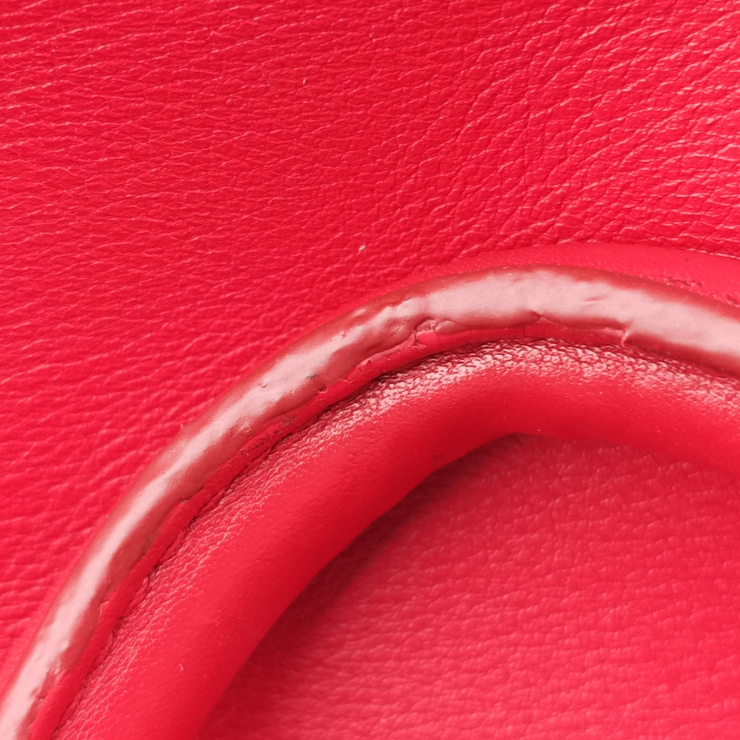 Y Ligne Petit Cabas Red Leather 311210 311210.001998Yライン プチカバス レッド レザー 311210 311210.001998