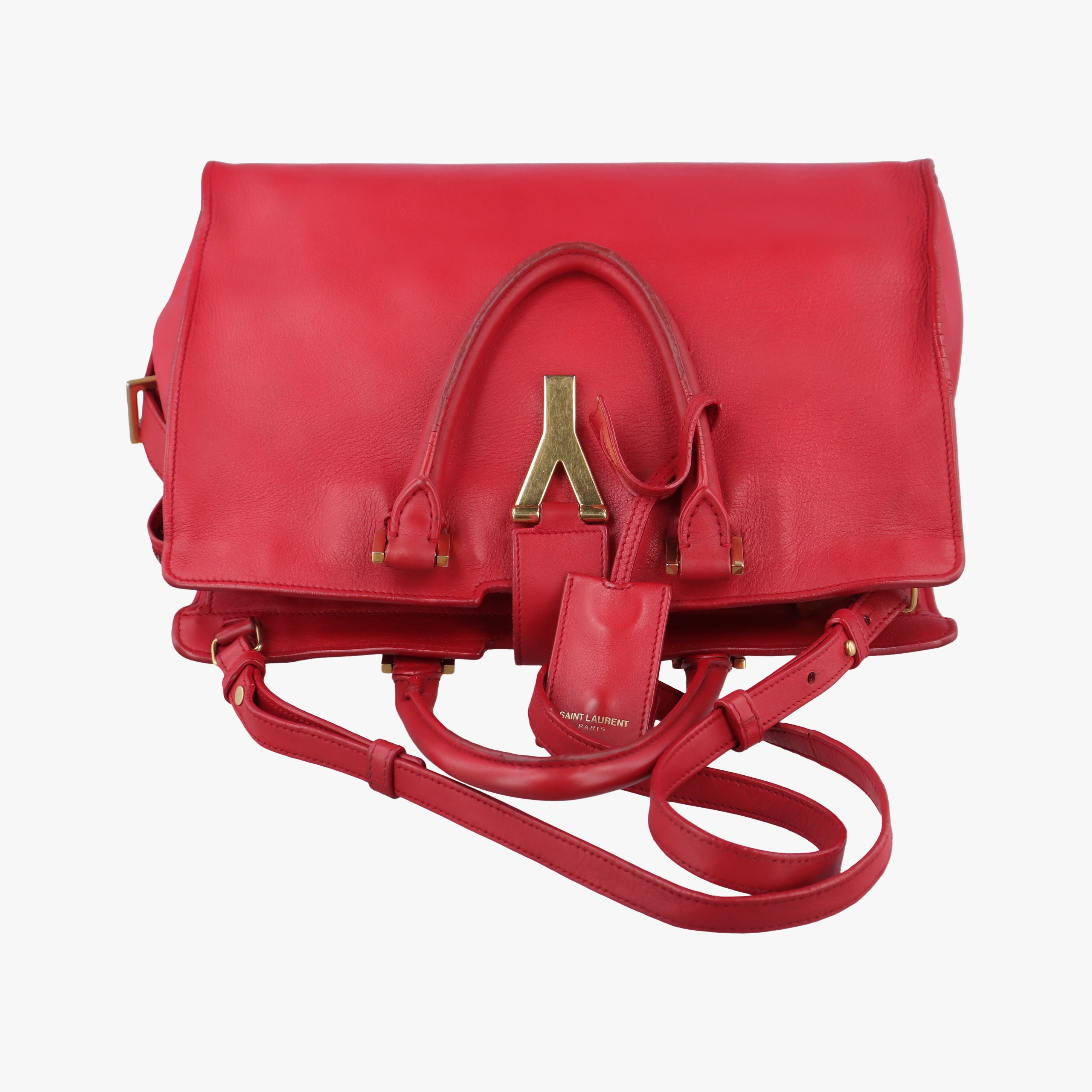 Y Ligne Petit Cabas Red Leather 311210 311210.001998Yライン プチカバス レッド レザー 311210 311210.001998