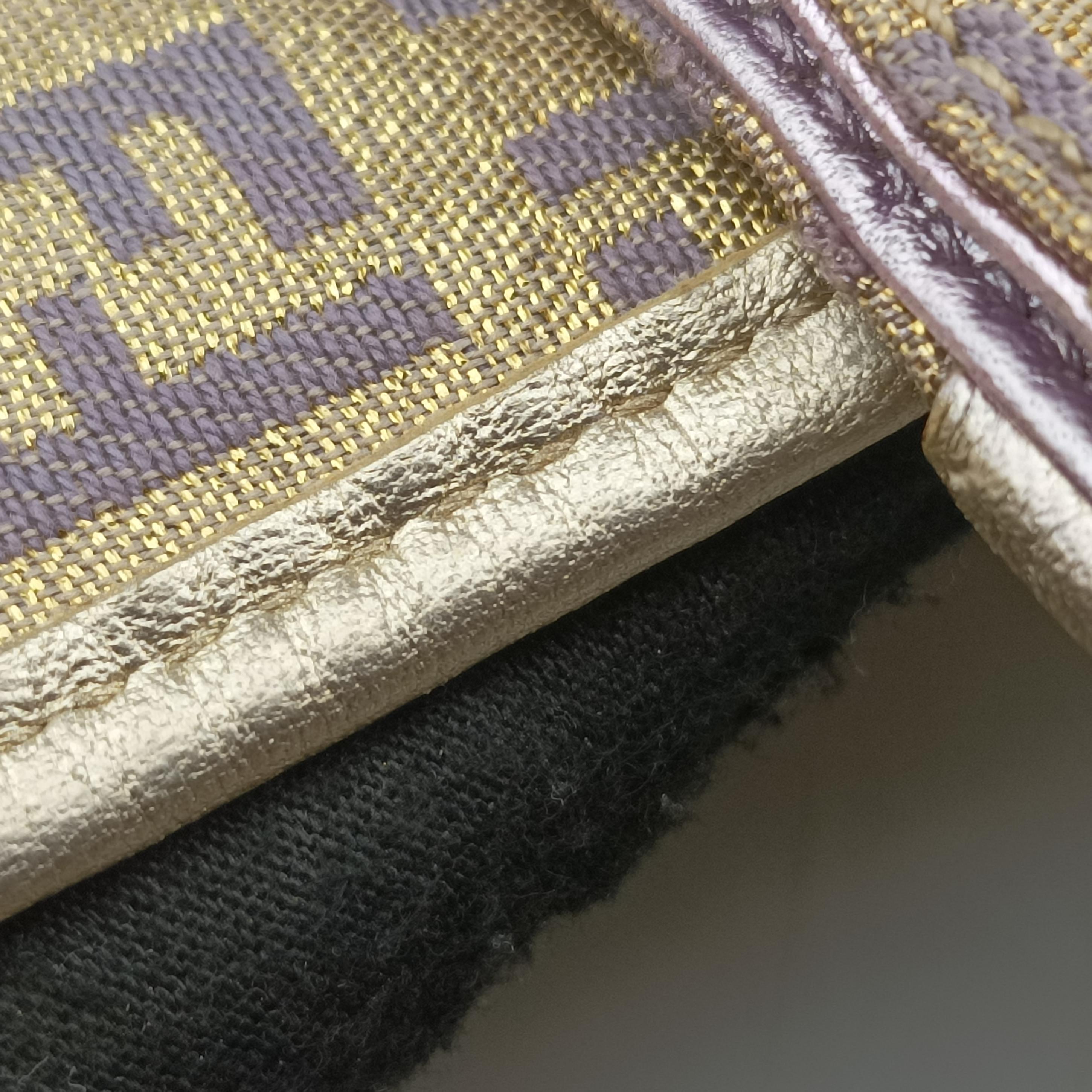 Zucchino turn lock golden×Multicolour canvas×leather 8BR492 2370-8BR492-MXK-058ズッキーノ ターンロック ゴールド×マルチカラー キャンバス×レザー 8BR492 2370-8BR492-MXK-058