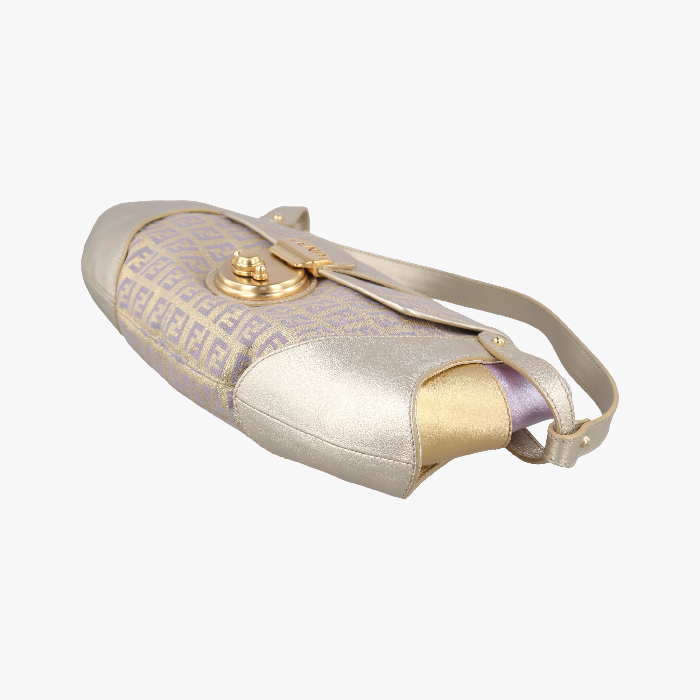 Zucchino turn lock golden×Multicolour canvas×leather 8BR492 2370-8BR492-MXK-058ズッキーノ ターンロック ゴールド×マルチカラー キャンバス×レザー 8BR492 2370-8BR492-MXK-058