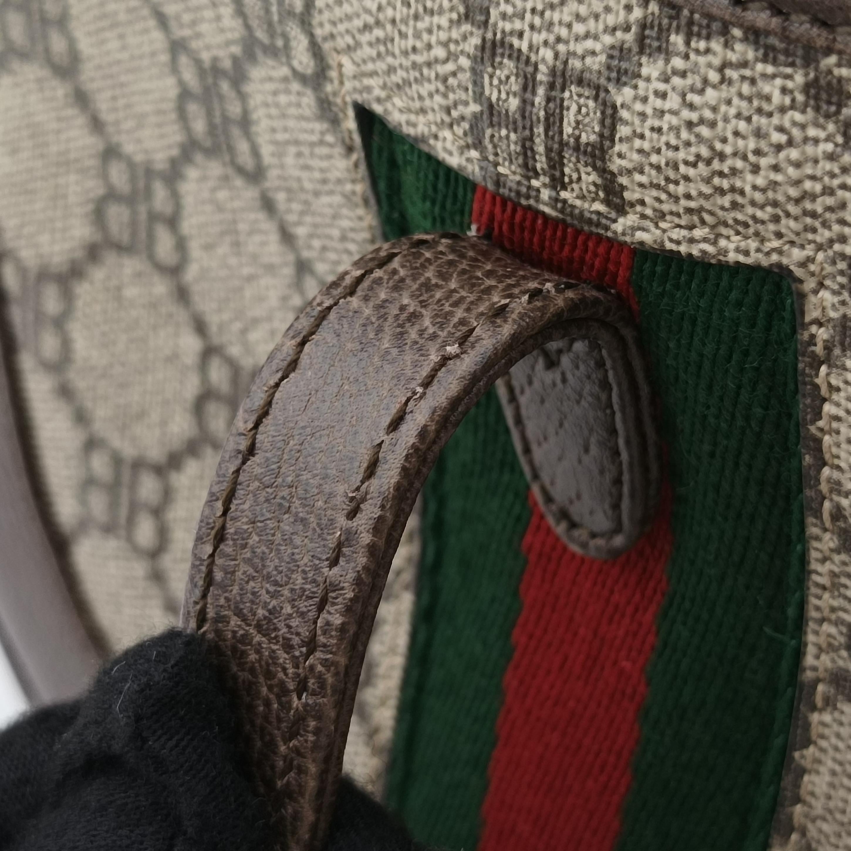 GG Supreme Brown PVC coated canvas leather 680132.0001.R.493075GGスプリーム ブラウン PVCコーティングキャンバス レザー 680132.0001.R.493075