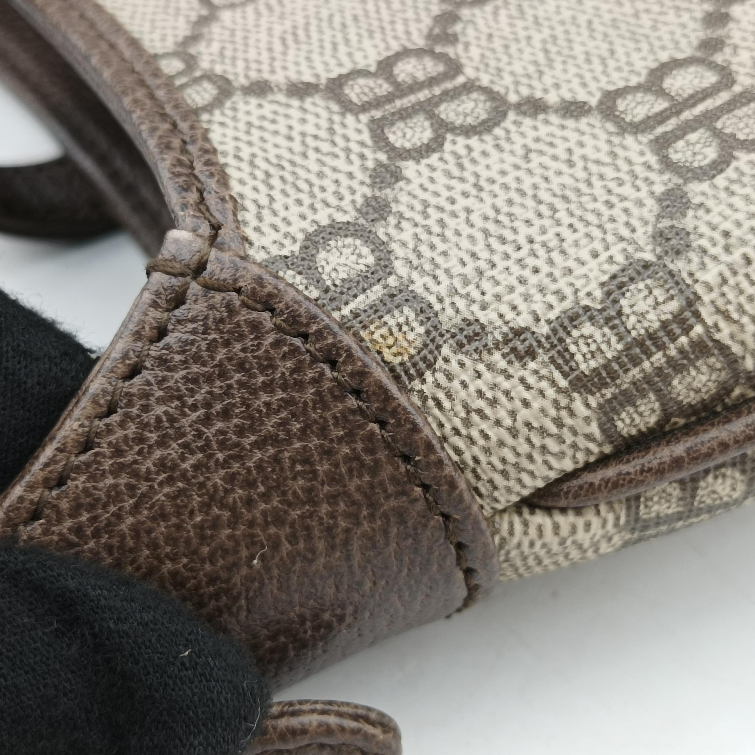 GG Supreme Brown PVC coated canvas leather 680132.0001.R.493075GGスプリーム ブラウン PVCコーティングキャンバス レザー 680132.0001.R.493075