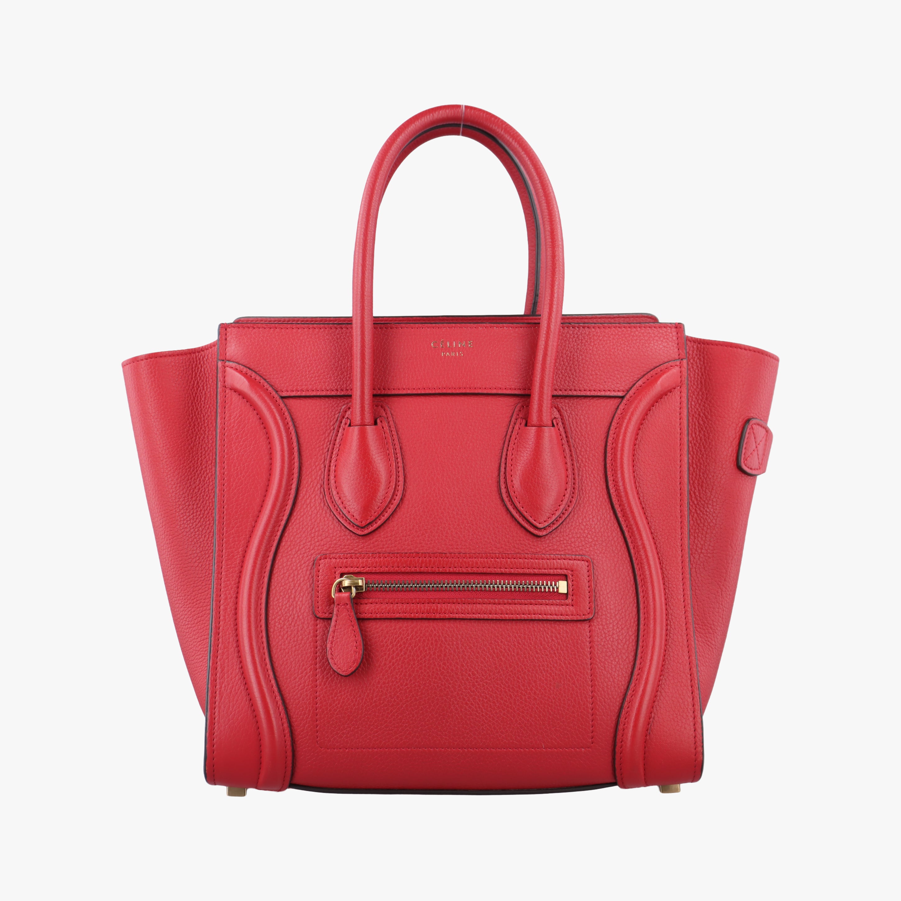 Luggage Micro shopper Red Leather F-LA-0154 F-CT-0134ラゲージマイクロショッパー レッド レザー F-LA-0154 F-CT-0134