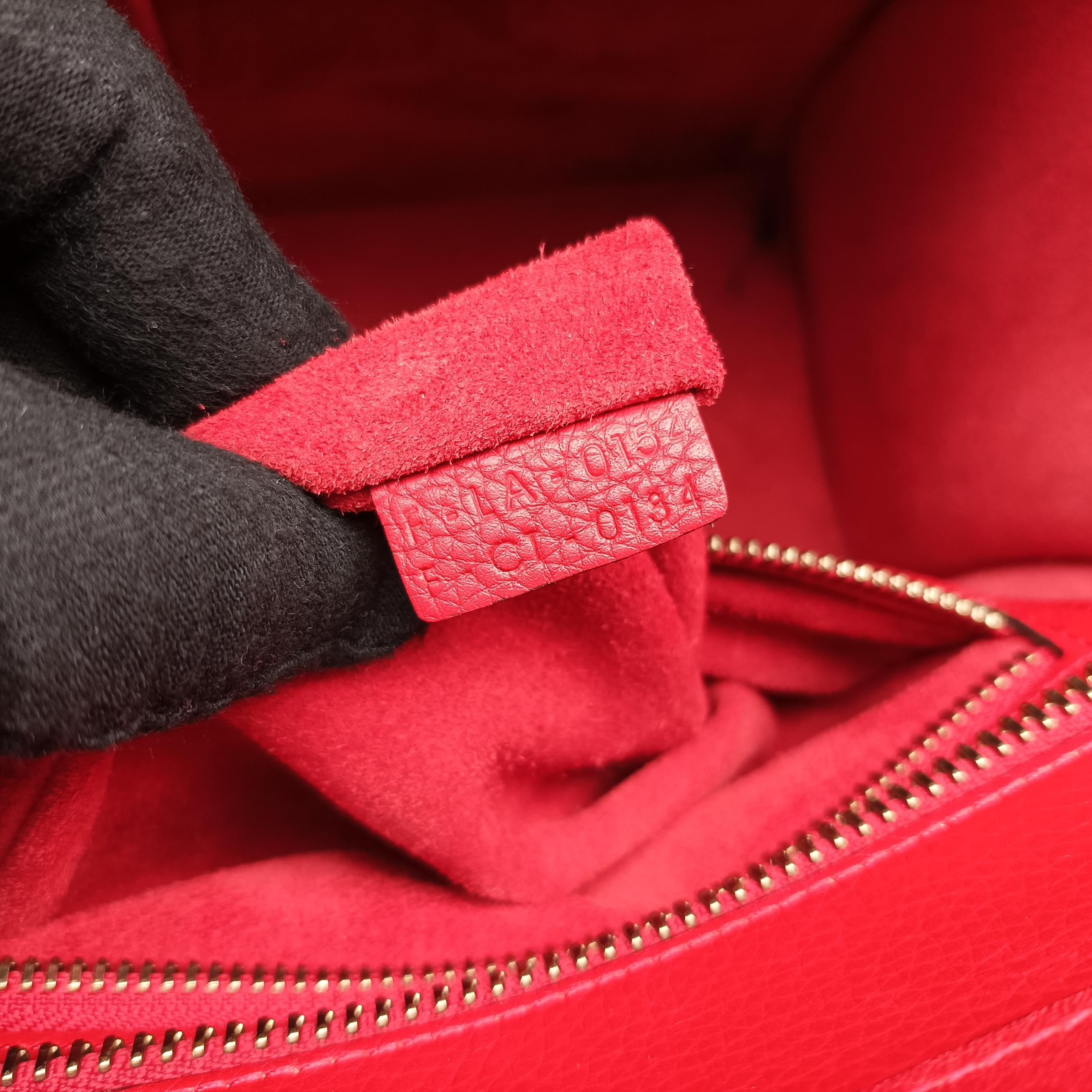 Luggage Micro shopper Red Leather F-LA-0154 F-CT-0134ラゲージマイクロショッパー レッド レザー F-LA-0154 F-CT-0134