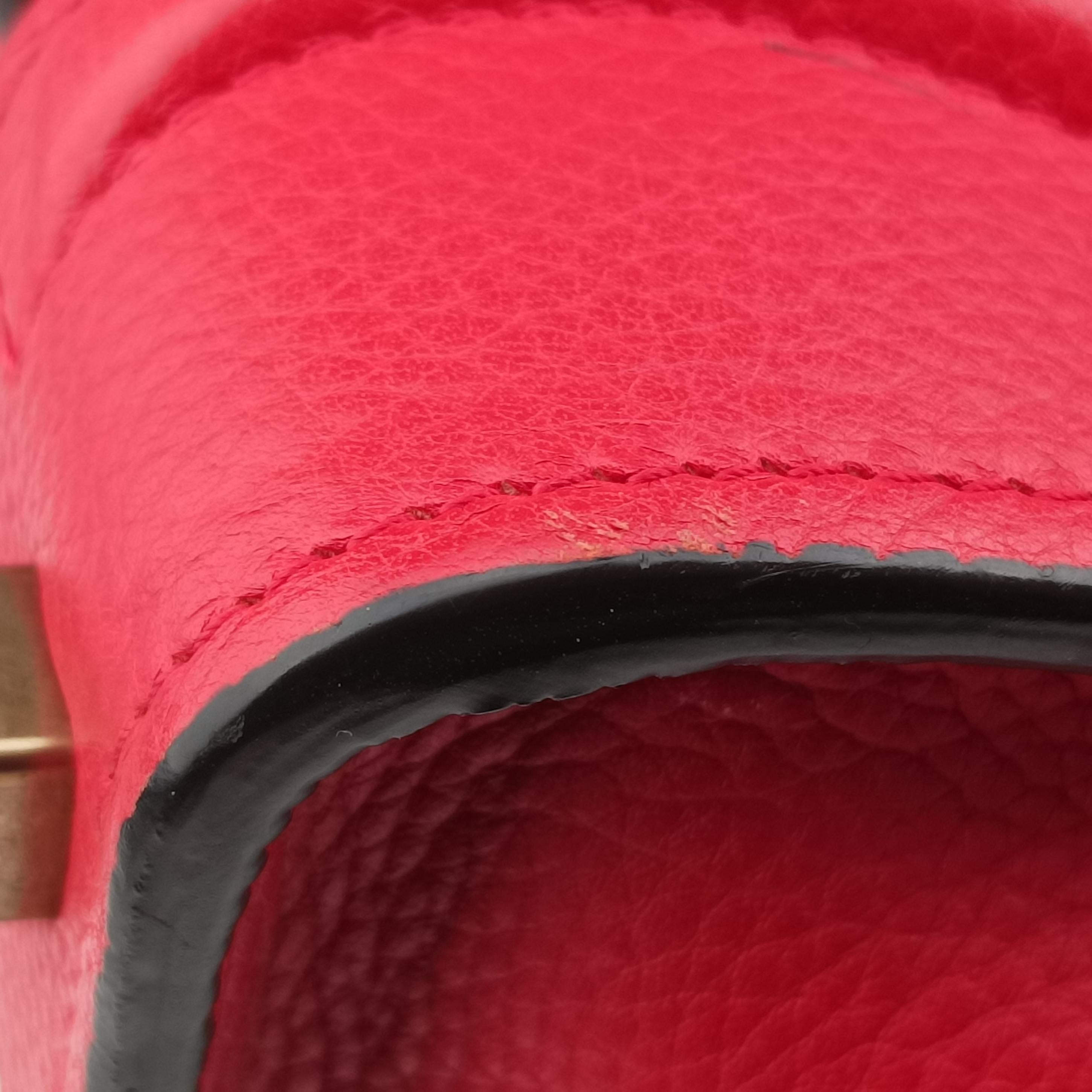 Luggage Micro shopper Red Leather F-LA-0154 F-CT-0134ラゲージマイクロショッパー レッド レザー F-LA-0154 F-CT-0134