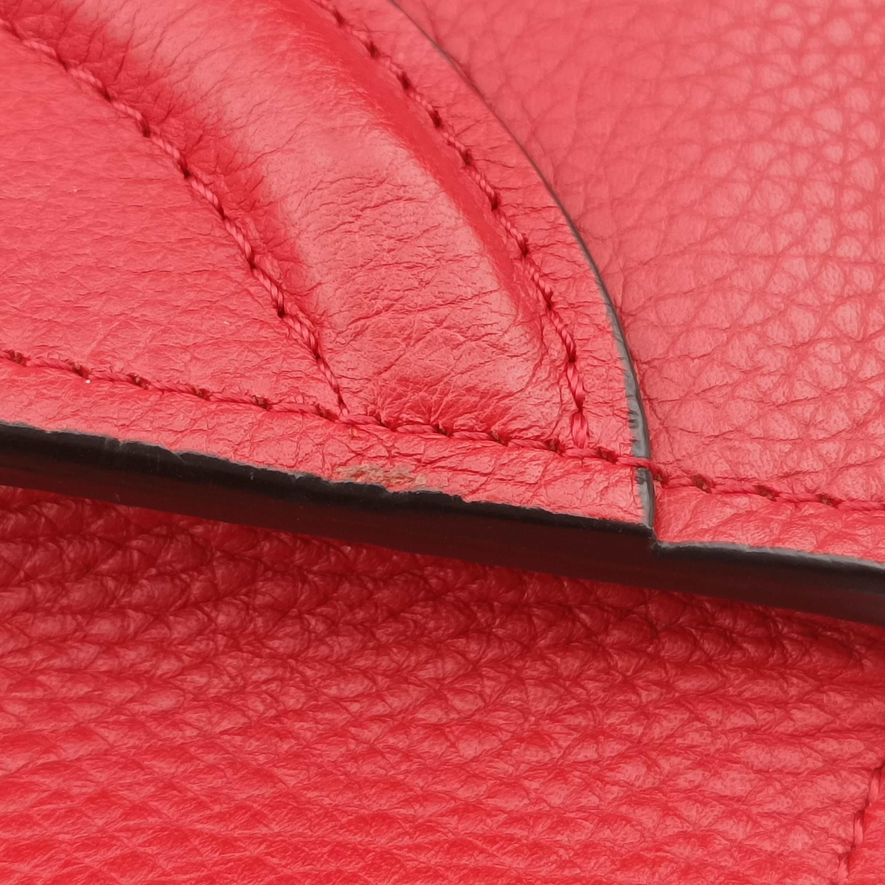 Luggage Micro shopper Red Leather F-LA-0154 F-CT-0134ラゲージマイクロショッパー レッド レザー F-LA-0154 F-CT-0134