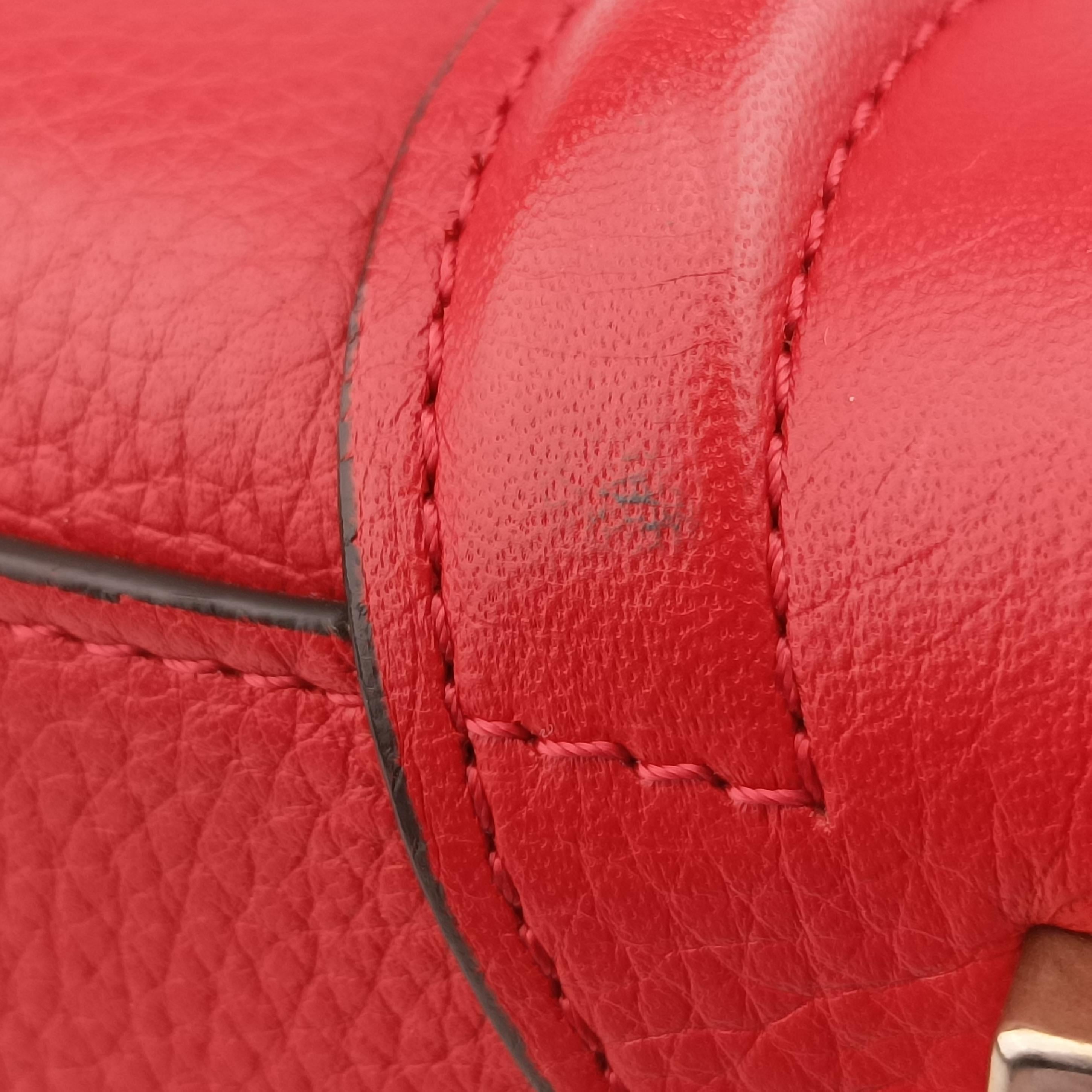 Luggage Micro shopper Red Leather F-LA-0154 F-CT-0134ラゲージマイクロショッパー レッド レザー F-LA-0154 F-CT-0134