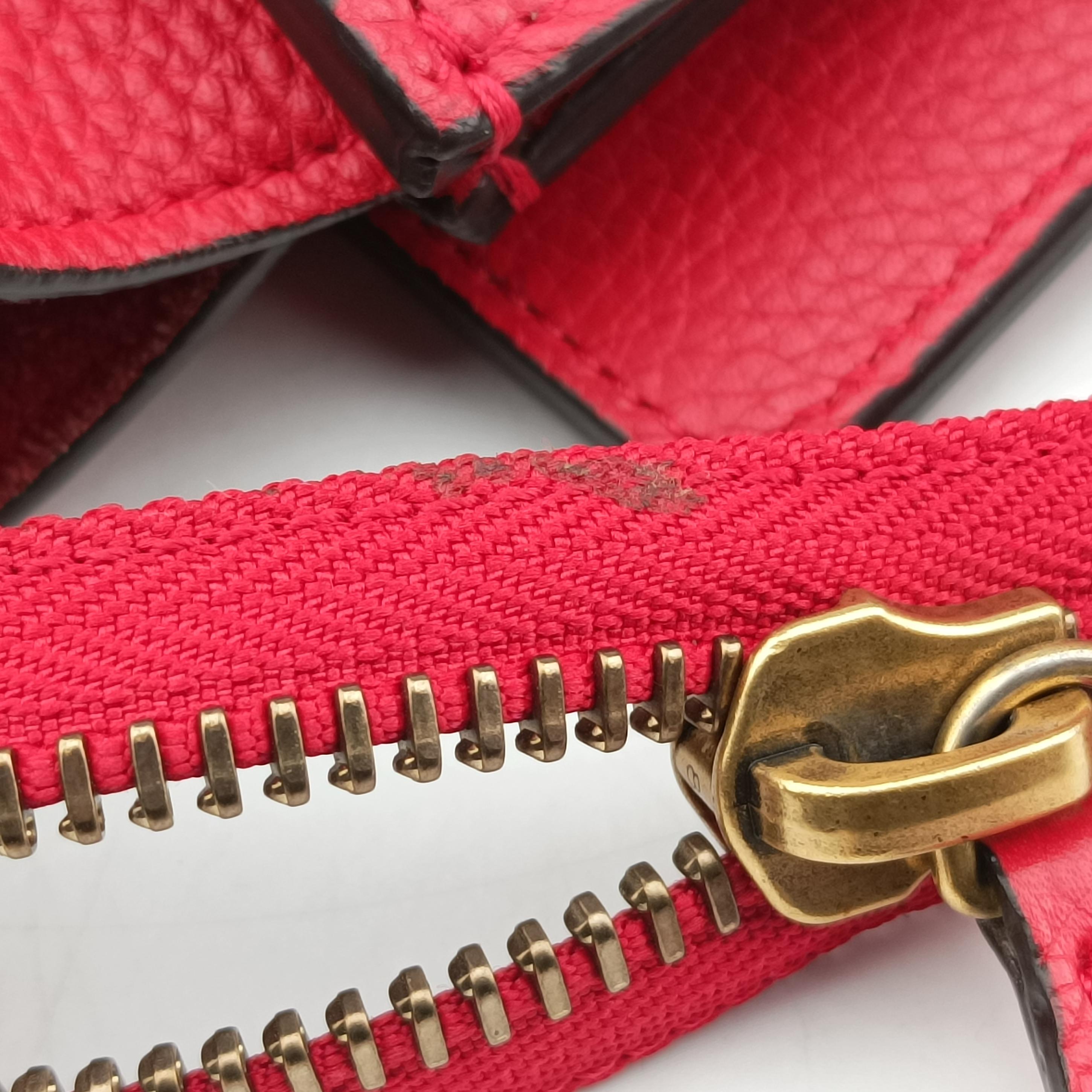 Luggage Micro shopper Red Leather F-LA-0154 F-CT-0134ラゲージマイクロショッパー レッド レザー F-LA-0154 F-CT-0134