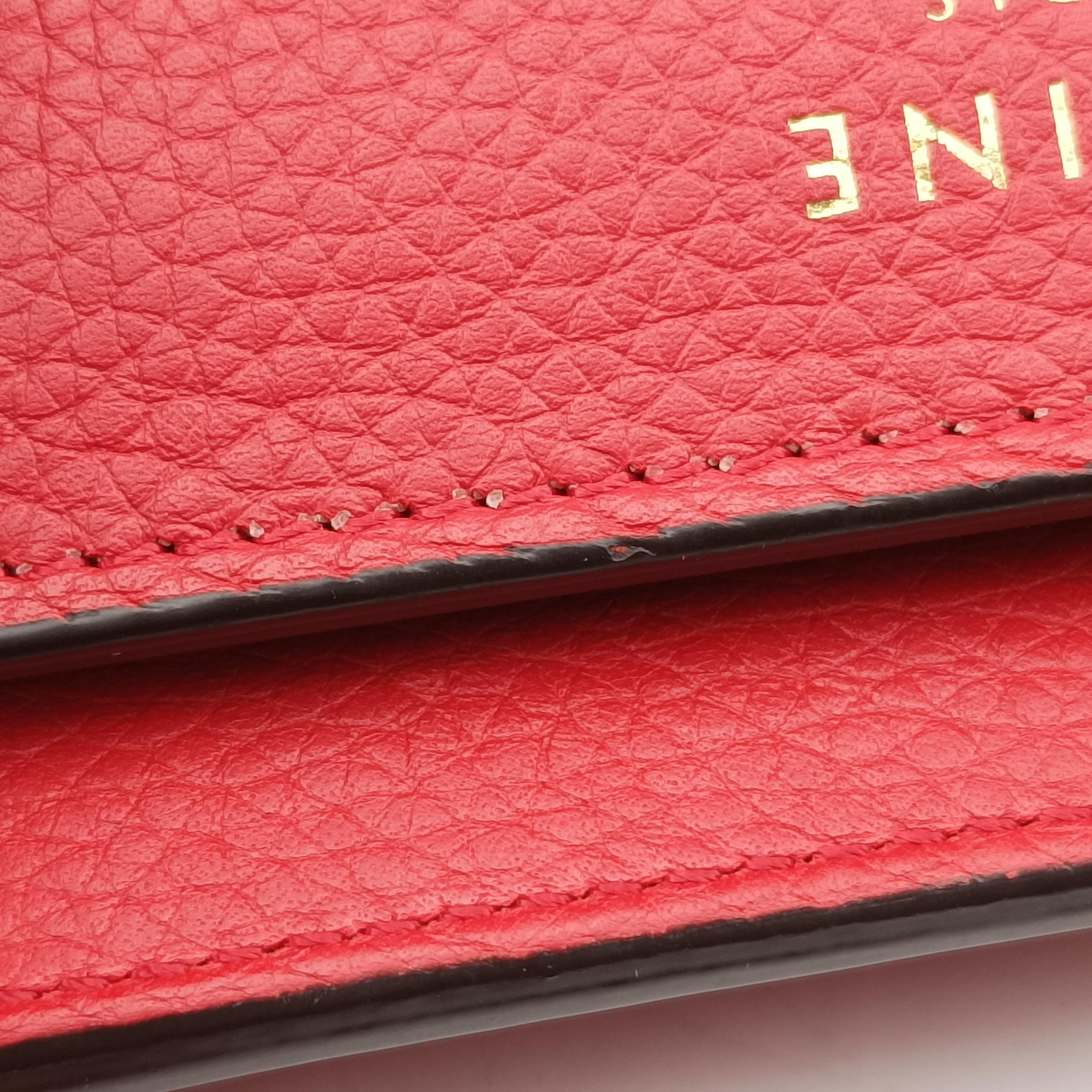 Luggage Micro shopper Red Leather F-LA-0154 F-CT-0134ラゲージマイクロショッパー レッド レザー F-LA-0154 F-CT-0134