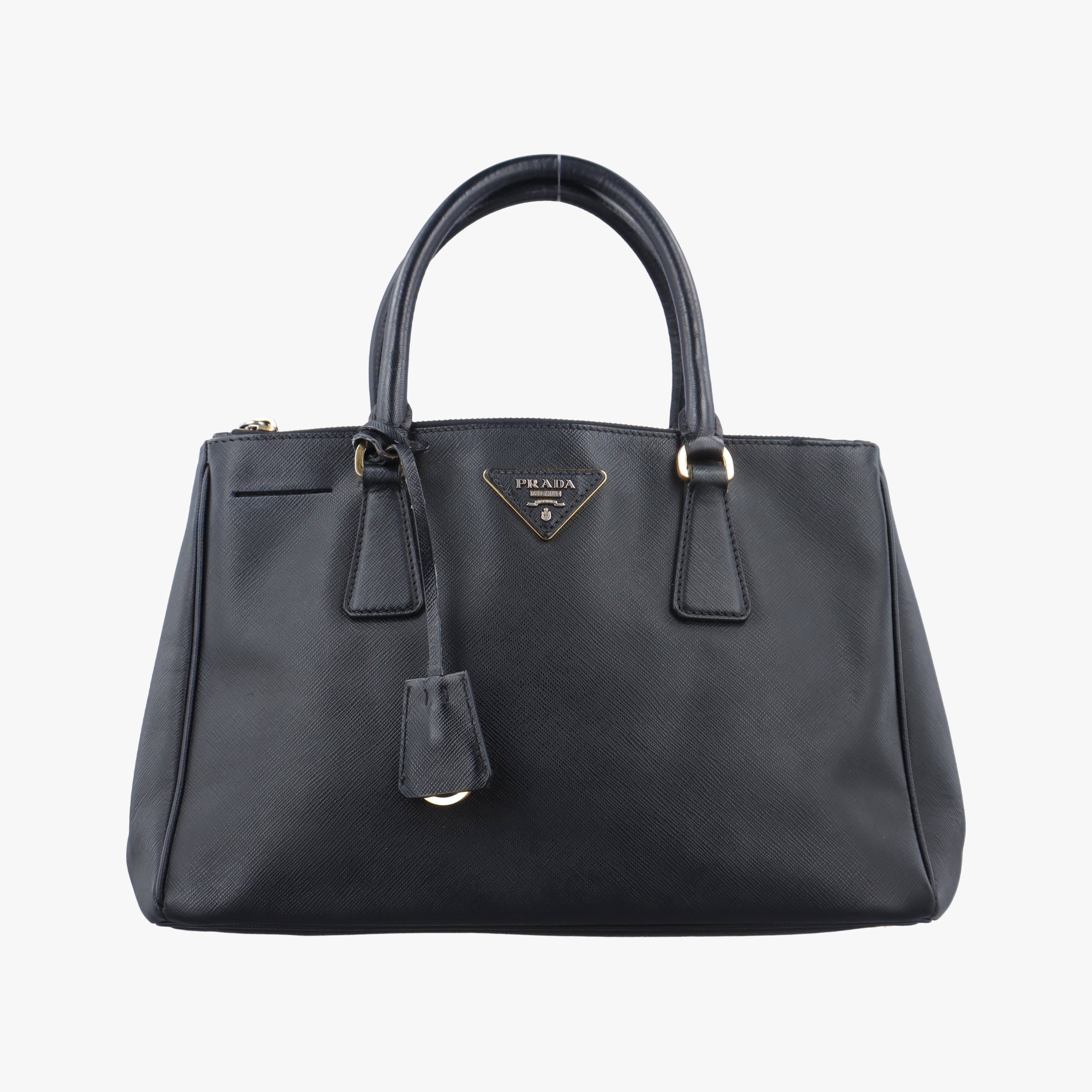 Galleria Black SAFFIANO Leather 1BA274 117ガレリア ブラック サフィアーノレザー 1BA274 117