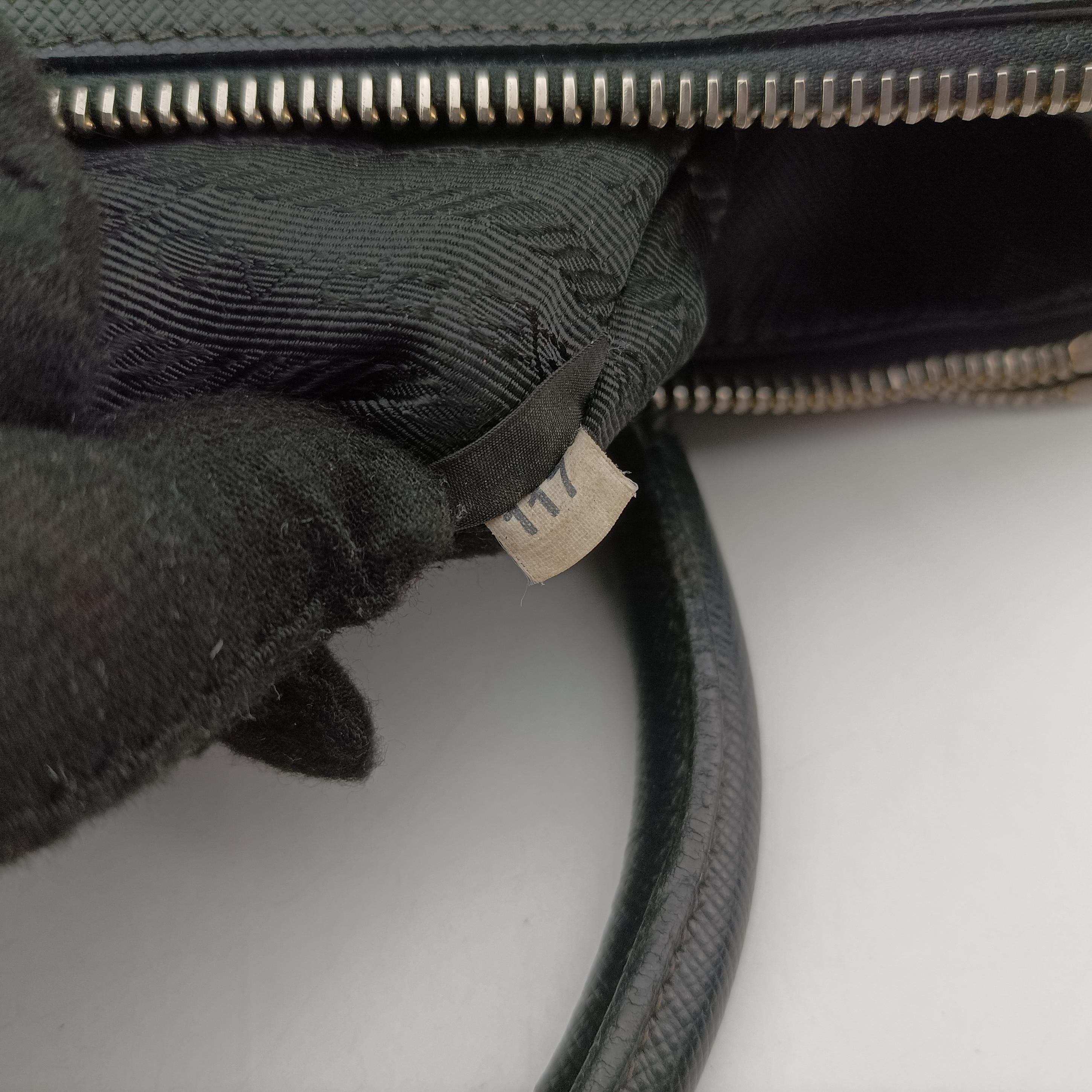 Galleria Black SAFFIANO Leather 1BA274 117ガレリア ブラック サフィアーノレザー 1BA274 117