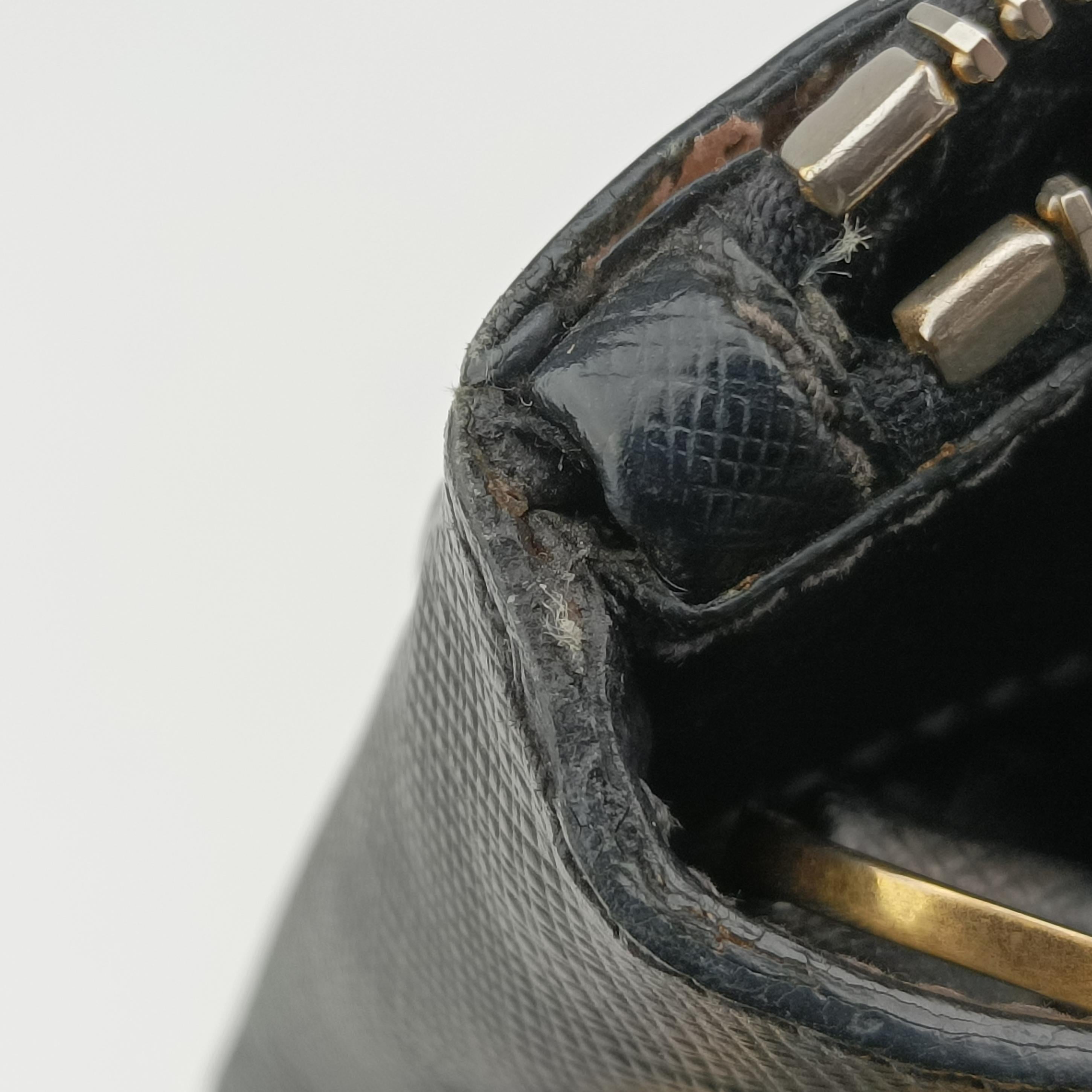 Galleria Black SAFFIANO Leather 1BA274 117ガレリア ブラック サフィアーノレザー 1BA274 117