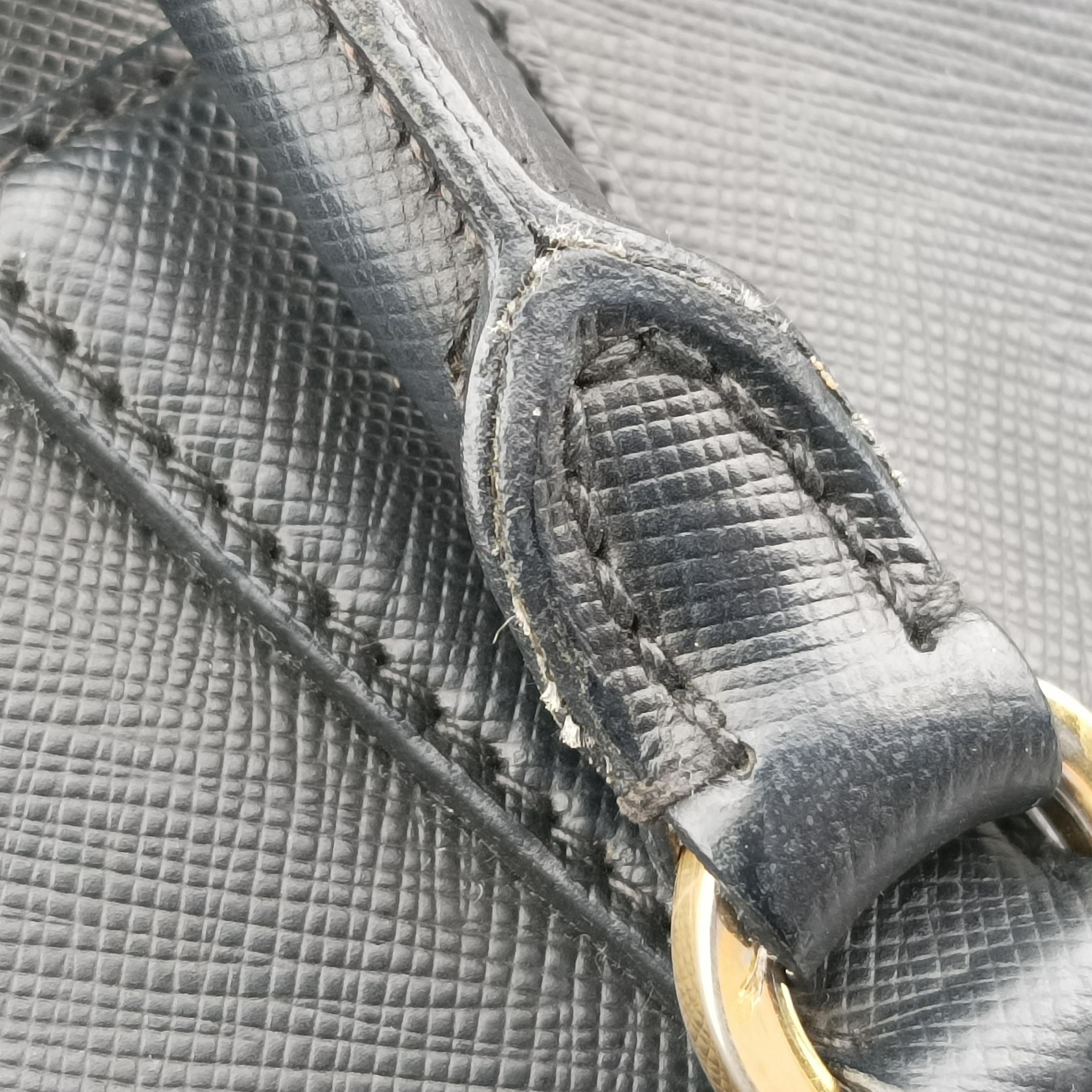 Galleria Black SAFFIANO Leather 1BA274 117ガレリア ブラック サフィアーノレザー 1BA274 117