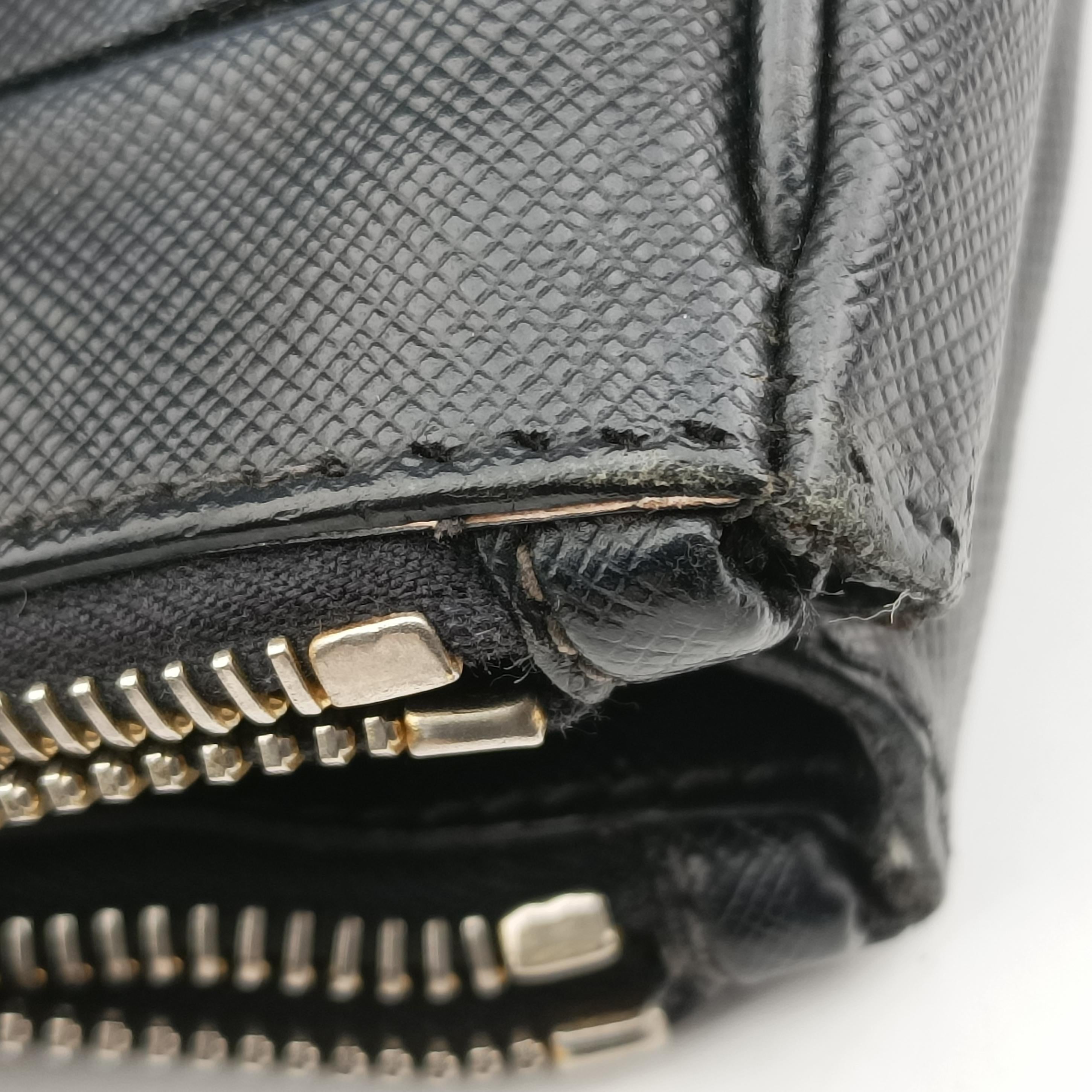 Galleria Black SAFFIANO Leather 1BA274 117ガレリア ブラック サフィアーノレザー 1BA274 117